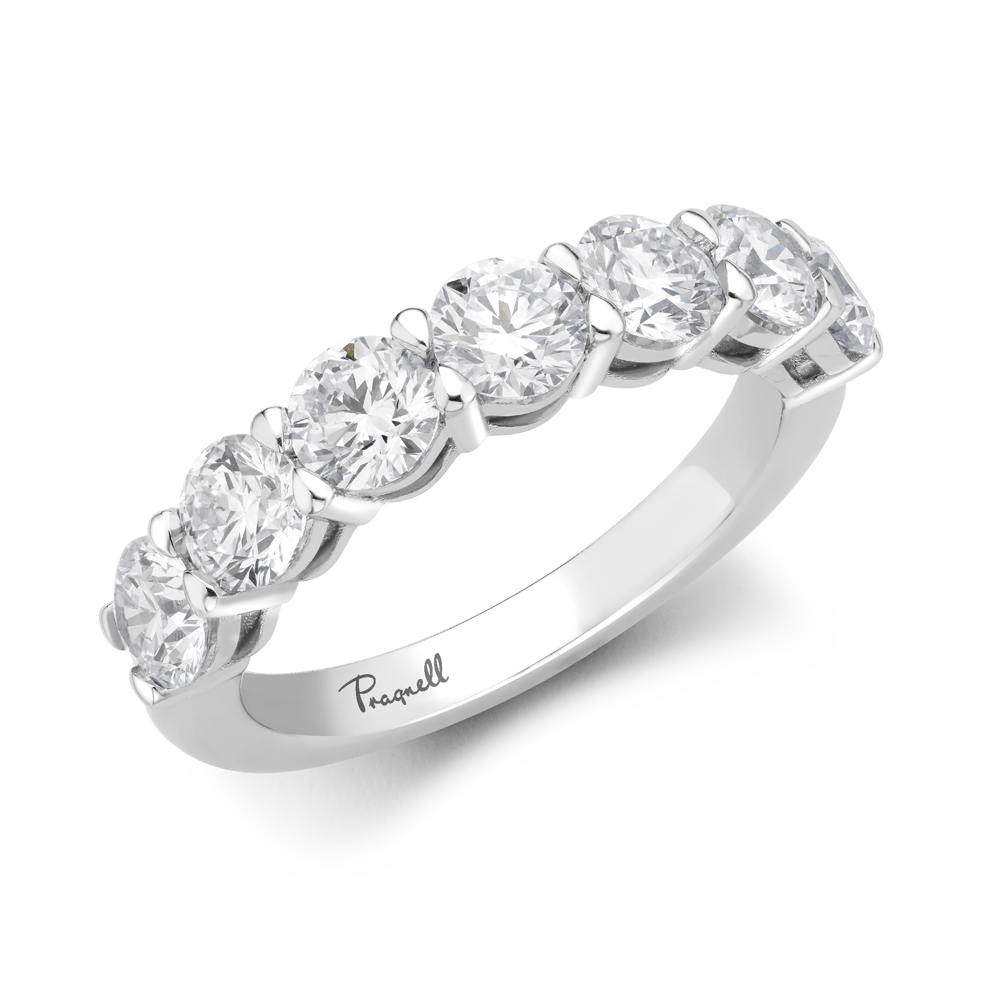 Seven Stone Diamond Ring Round Brilliant, Claw Set_1