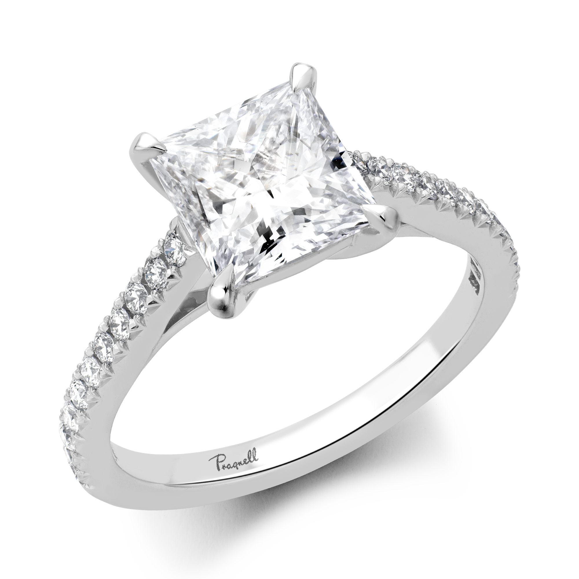 Aurora 2.04ct Diamond Solitaire Ring Princess Cut, Claw Set_1