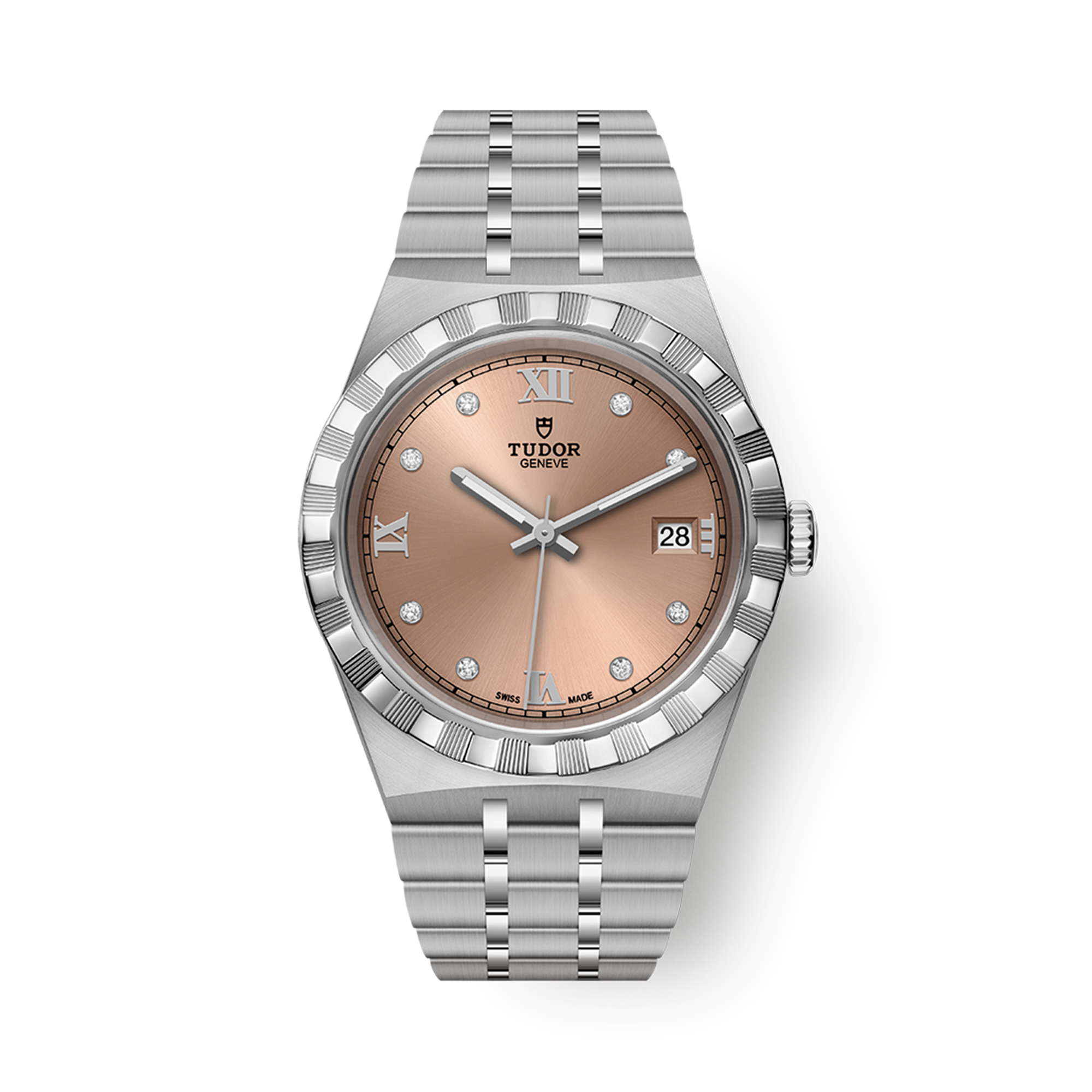 Tudor Royal 38mm, Salmon Dial, Diamond Numerals_1