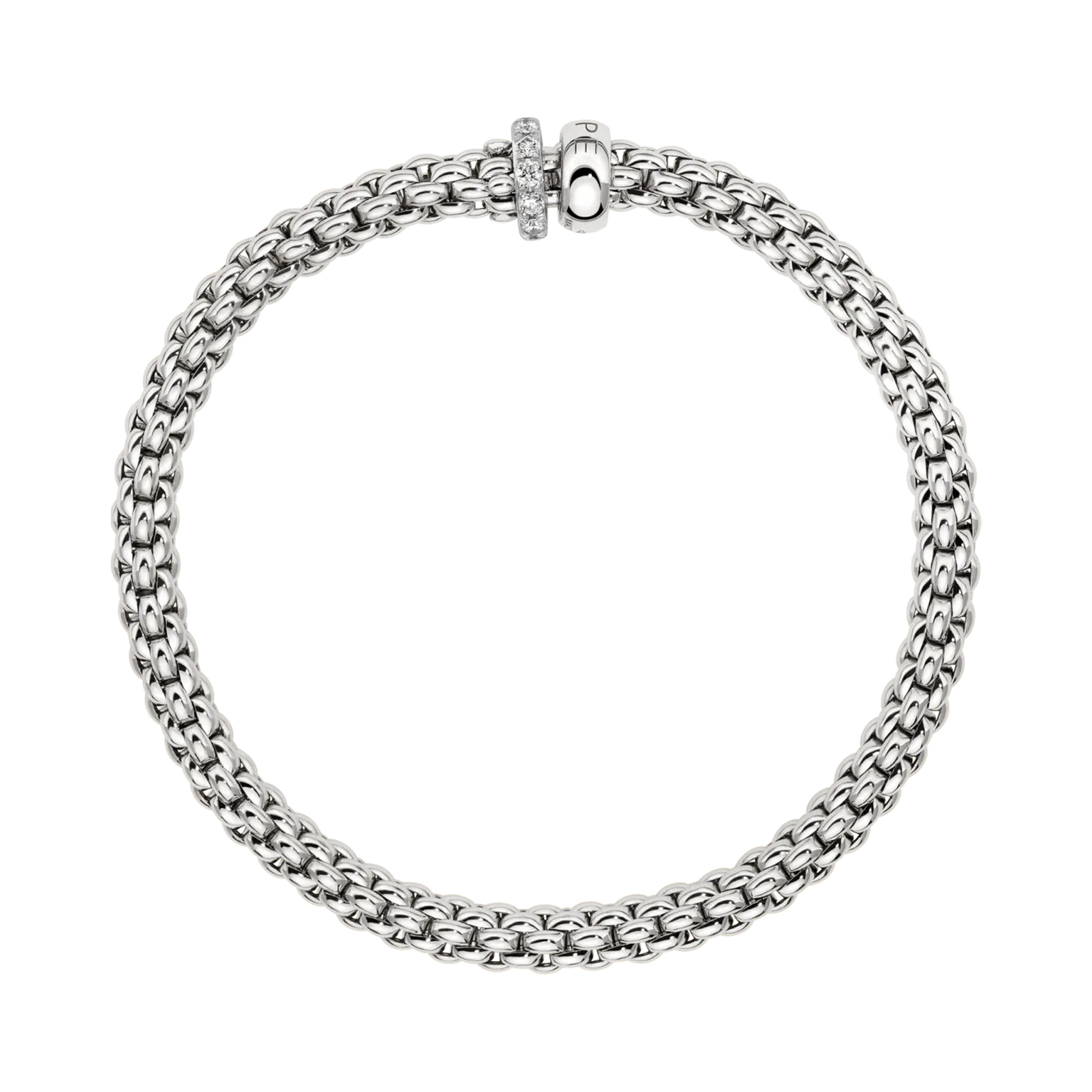 FOPE Solo flex'it Diamond Bracelet Round Brilliant Cut, Rubover Set_2