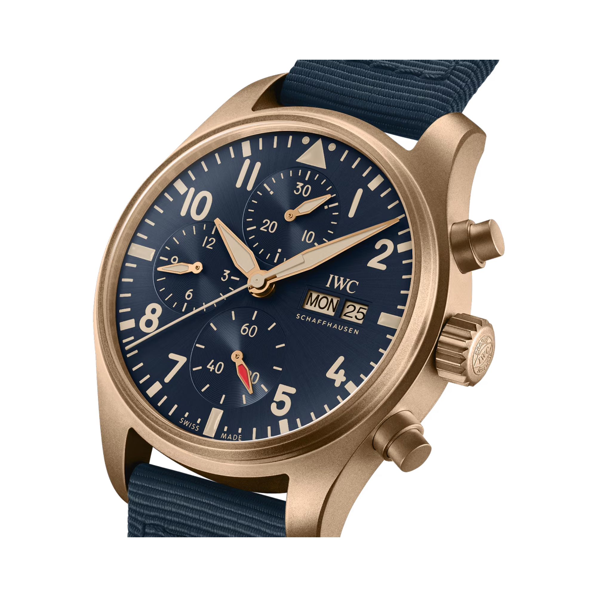 IWC Pilot's Chronograph 41 41mm, Blue Dial, Arabic Numerals_3