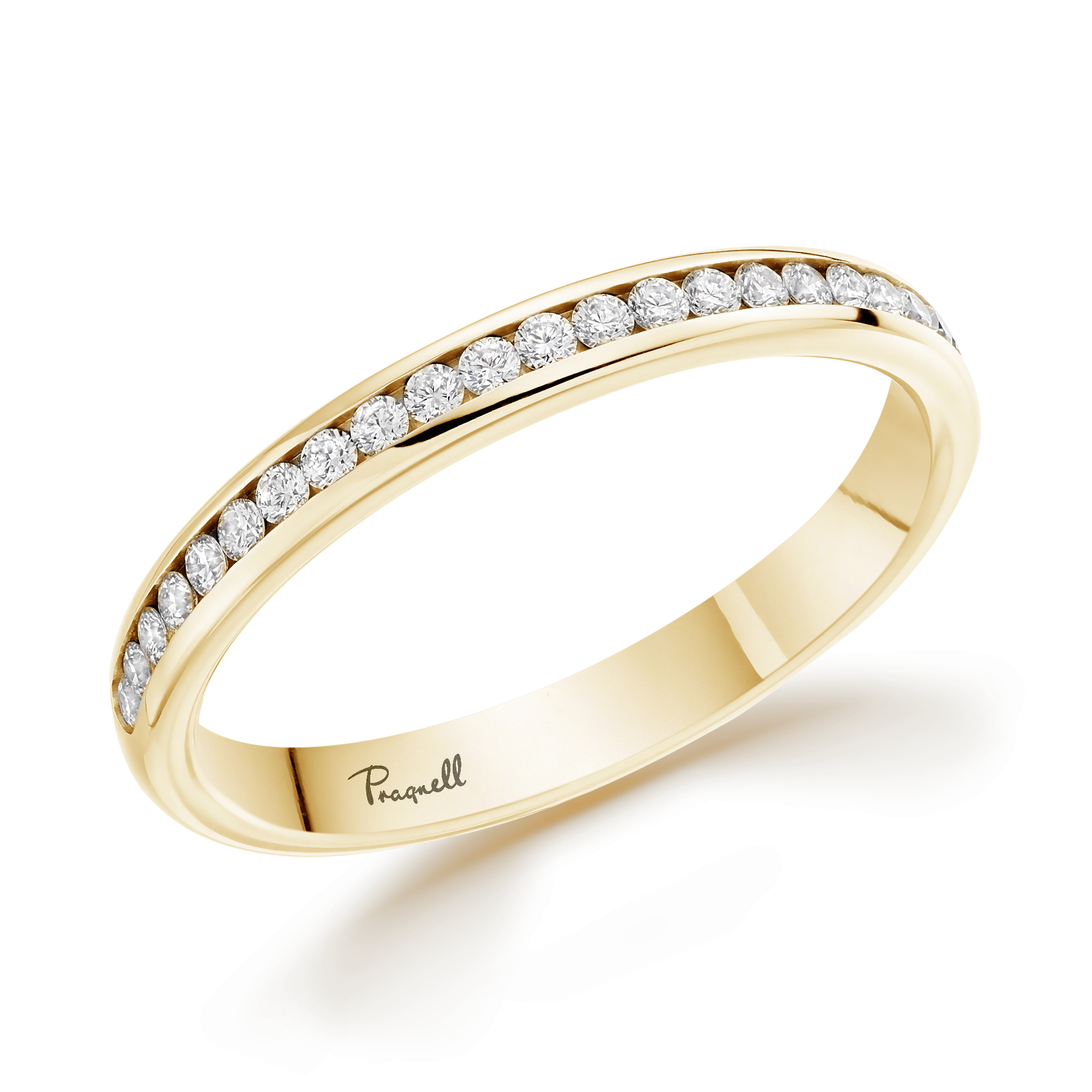 Brilliant Cut Diamond Half Eternity Ring Brilliant Cut, Half Eternity, Channel Set_1