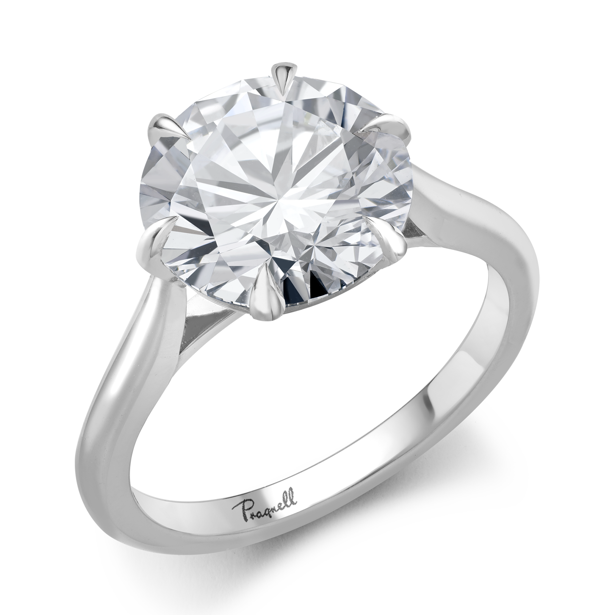 Classic Six-Claw 4.08ct Diamond Solitaire Ring Brilliant cut, Claw set_1