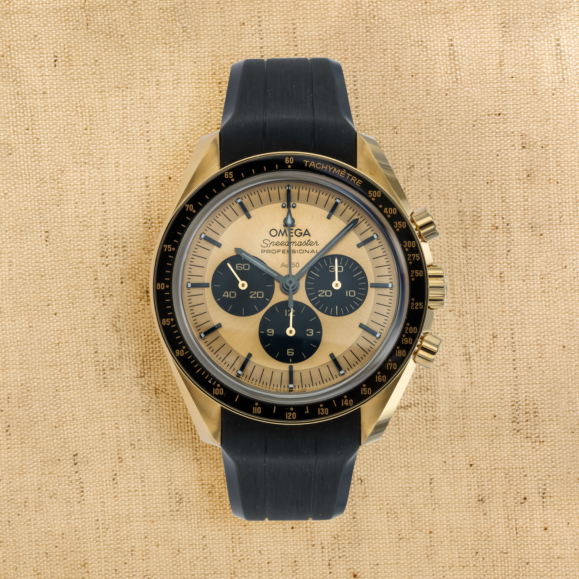 OMEGA Speedmaster Moonwatch 42mm, Yellow Dial, Baton Numerals_1