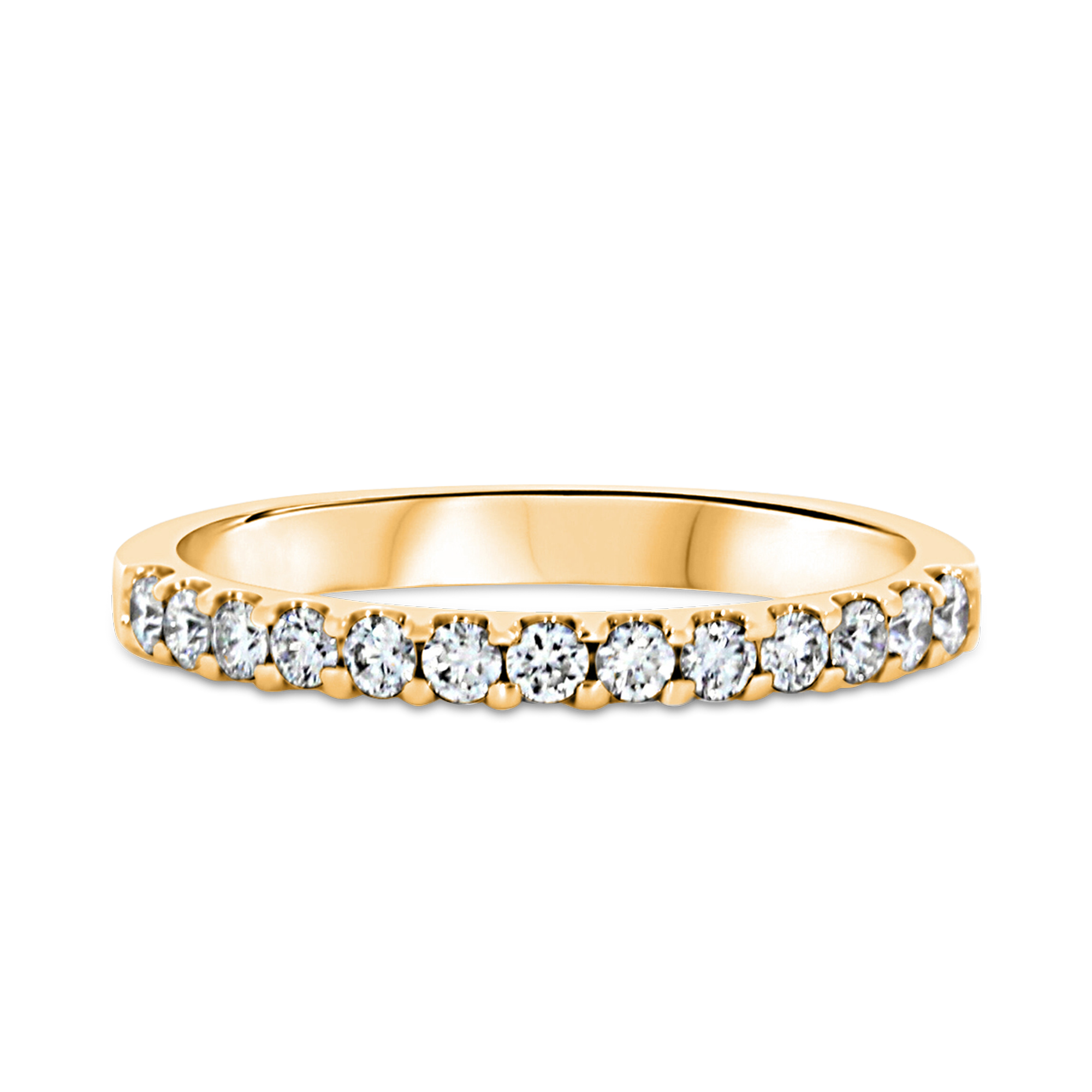 Brilliant Cut 0.33ct Diamond Half Eternity Ring Brilliant cut, Claw set_2