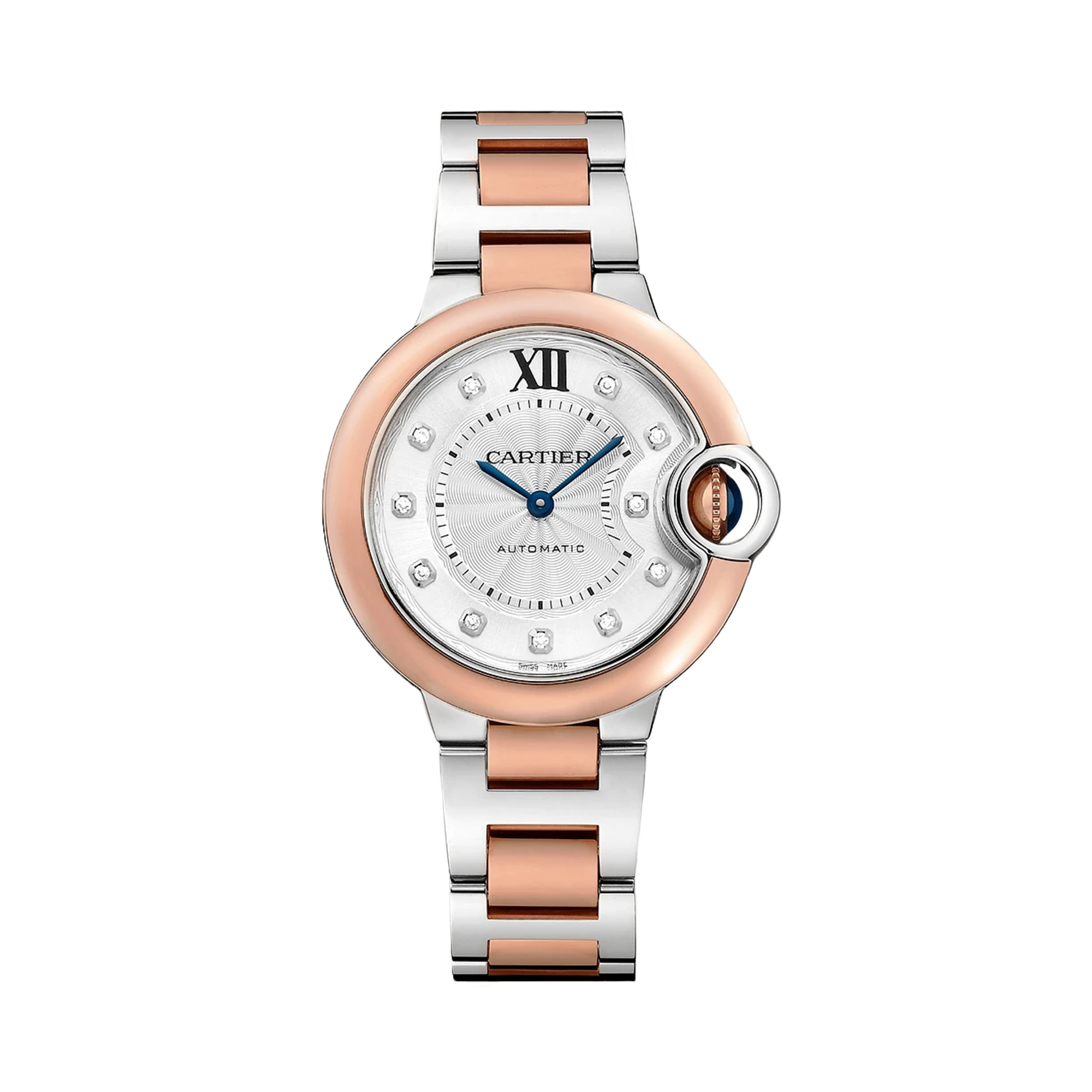 Cartier Ballon Bleu 33mm, Silver Dial, Roman Numeral_1