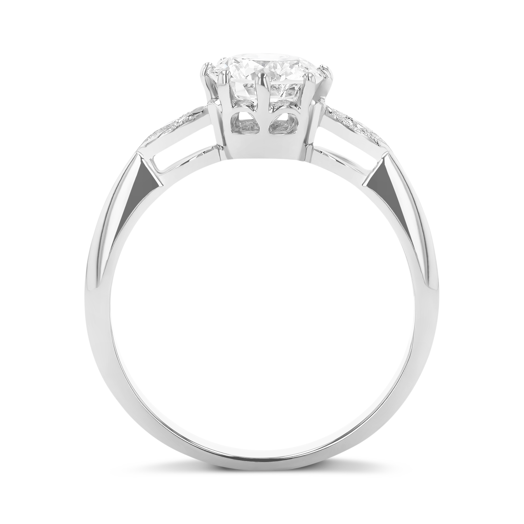 Brilliant Cut 1.07ct Diamond Ring Brilliant cut, Claw set_3