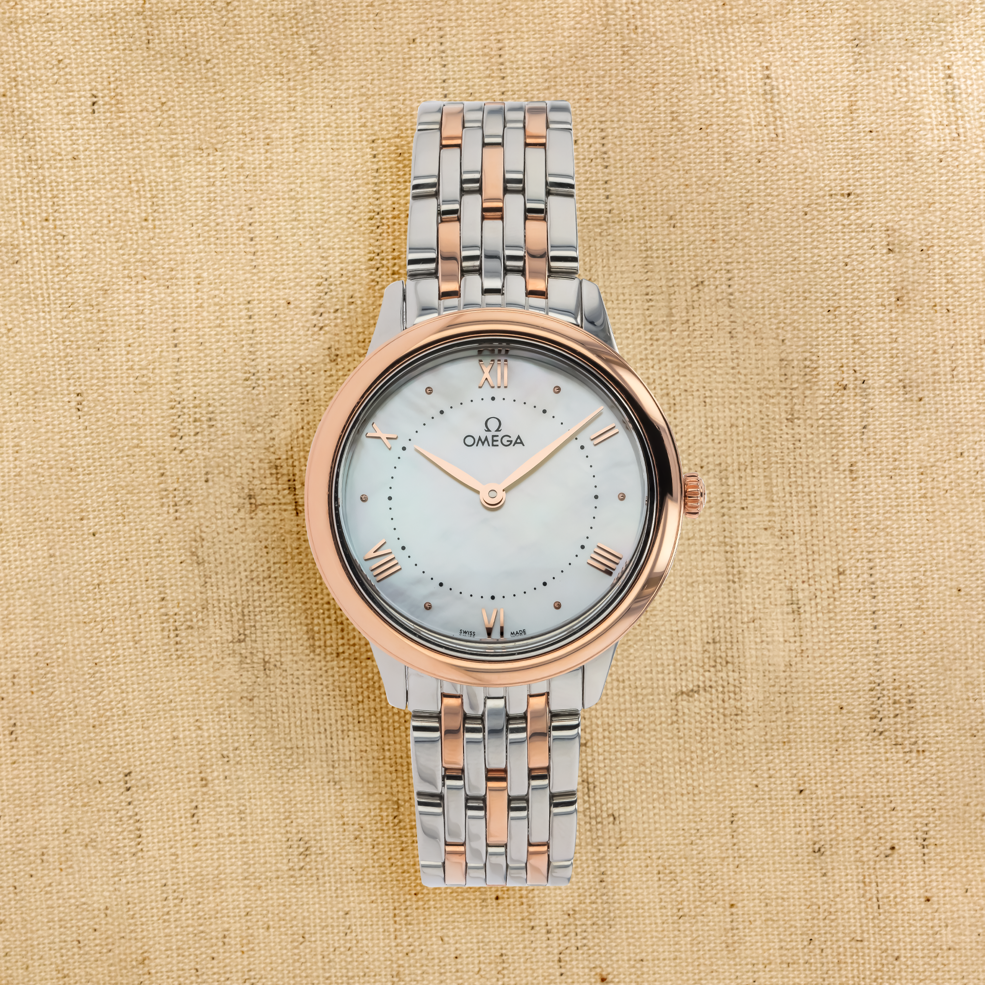 OMEGA De Ville 30mm, Mother of Pearl Dial, Baton/Roman Numerals_1