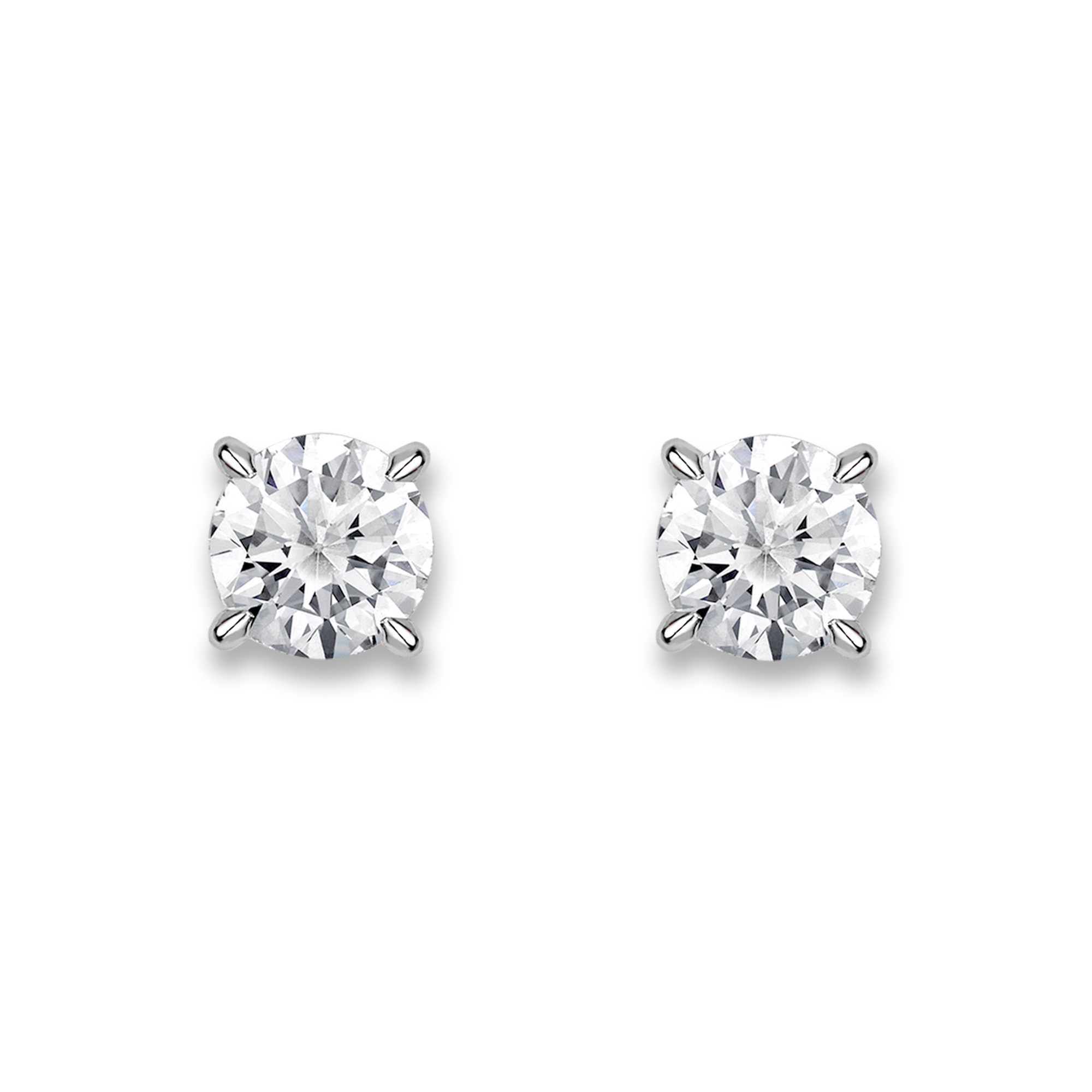 Diamond Stud Earrings Brilliant cut, Claw set_1