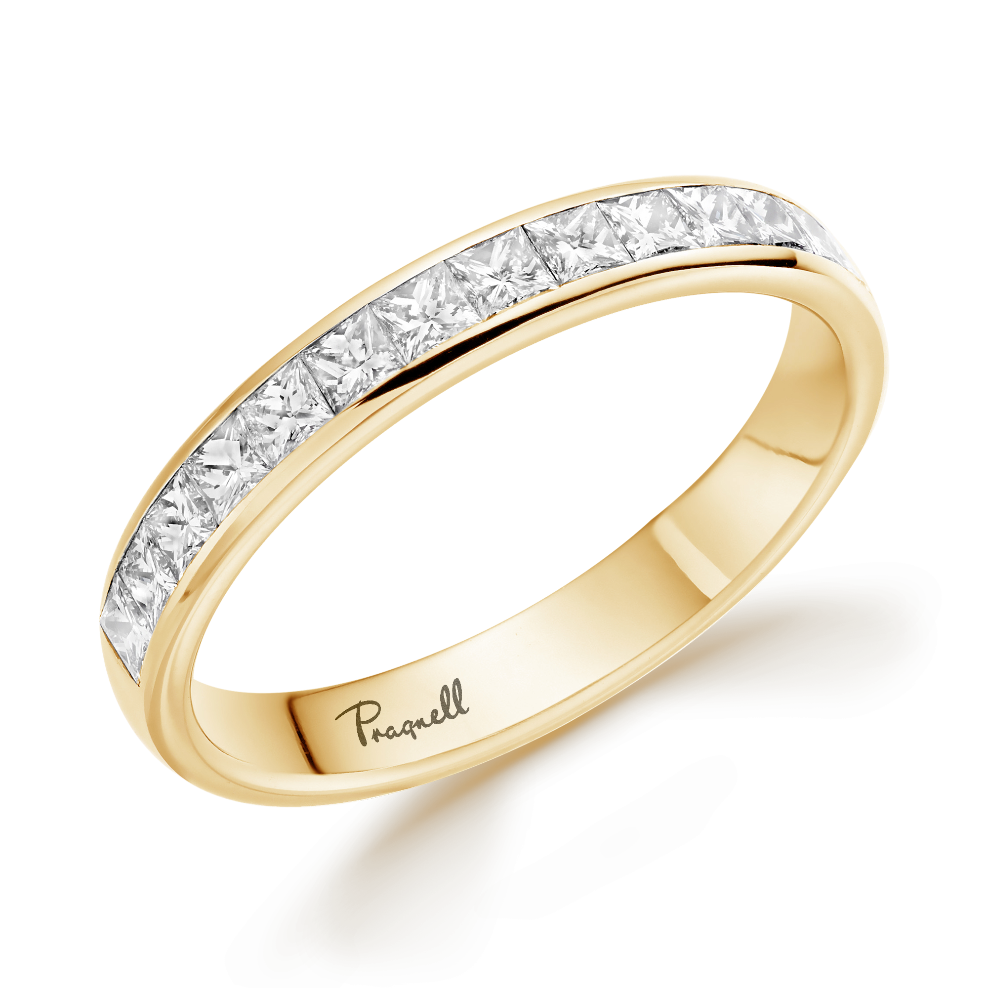 Princess Cut Diamond Half Eternity Ring Princess Cut, Half Eternity, Channel Set_1