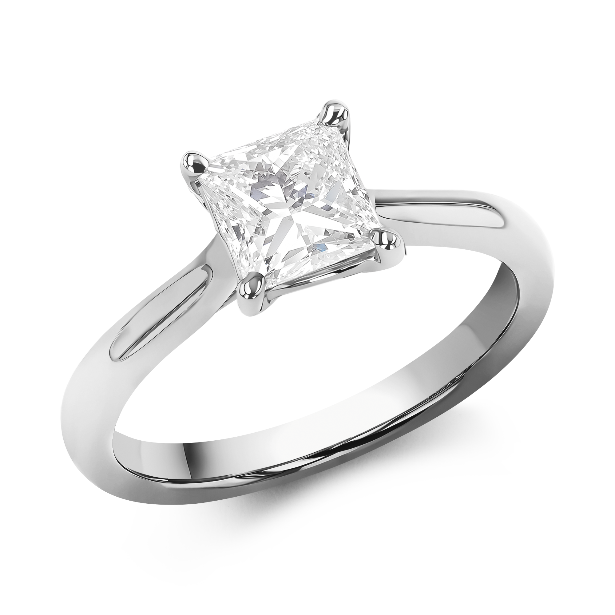 1.12ct Diamond Solitaire Ring Princess, Solitaire_1