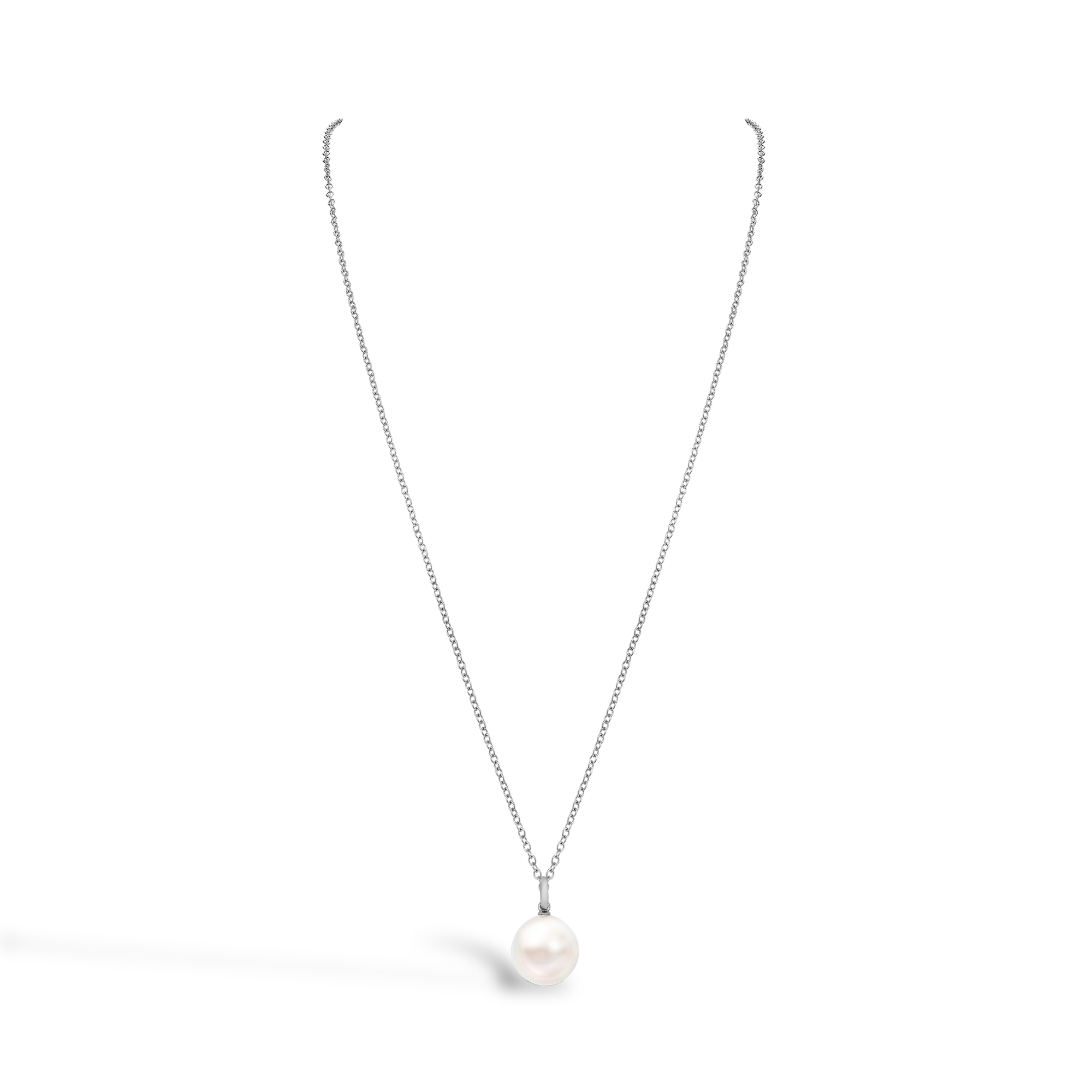 South Sea Pearl and Diamond Pendant Brilliant Cut, Grain Set_2