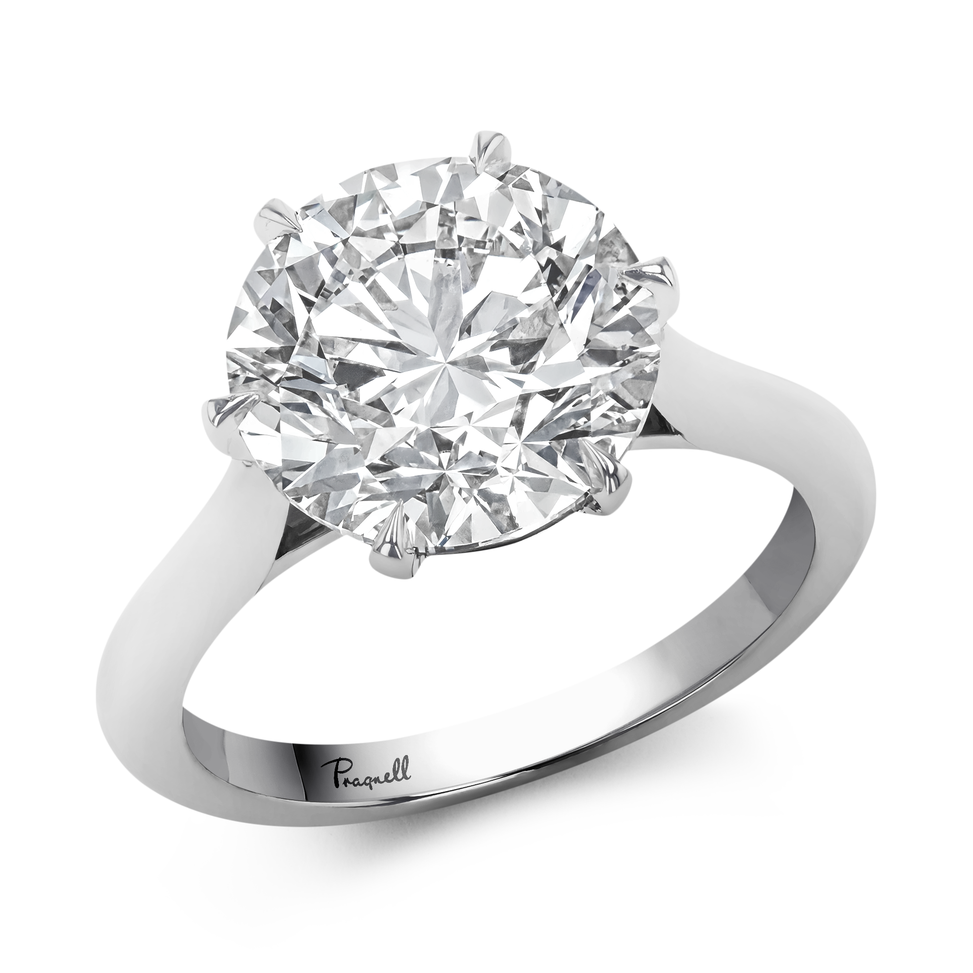 Classic Six-Claw 5.01ct Diamond Solitaire Ring Brilliant cut, Claw set_1