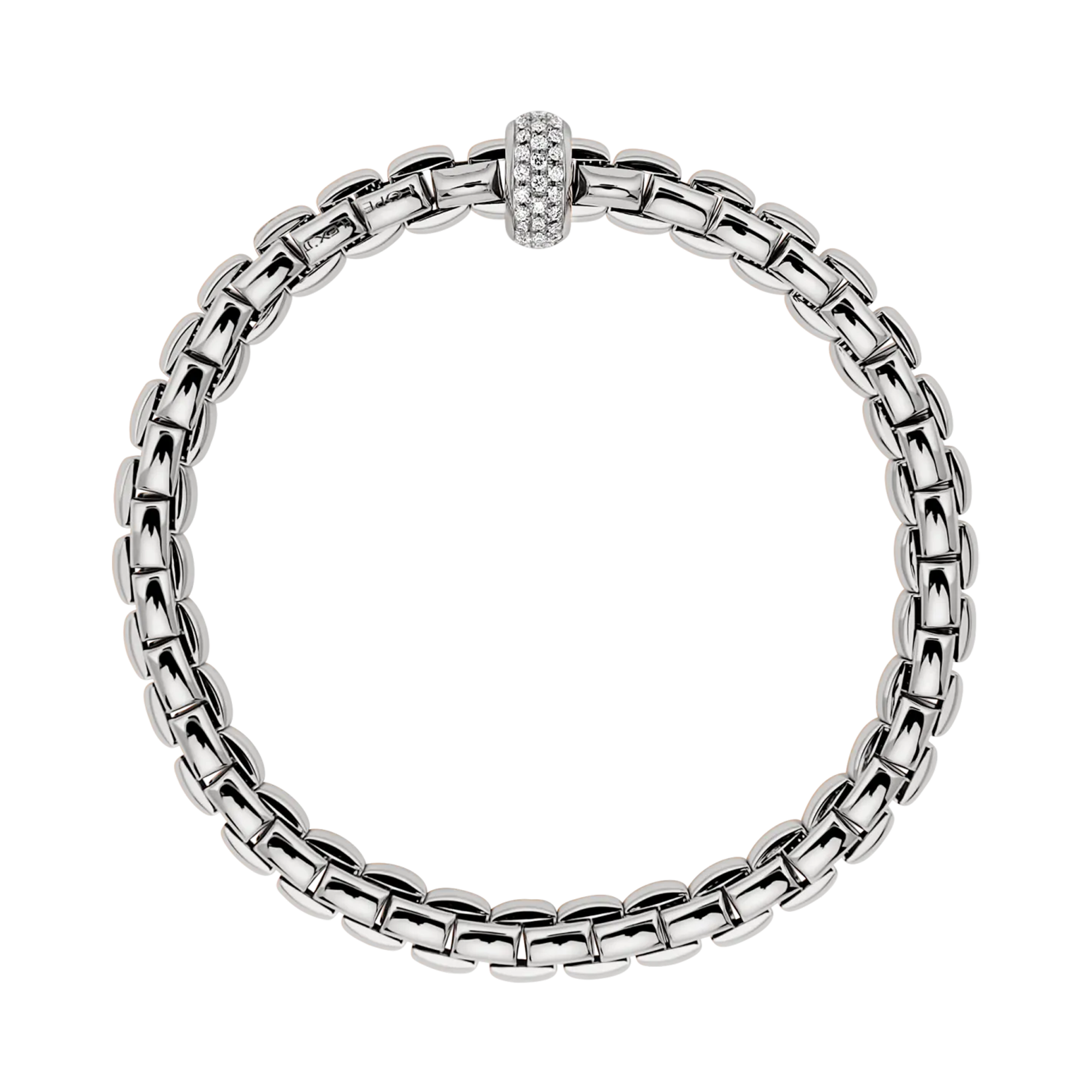 FOPE Eka Flex'It 0.40ct Diamond Bracelet Brilliant Cut, Pave Set_2