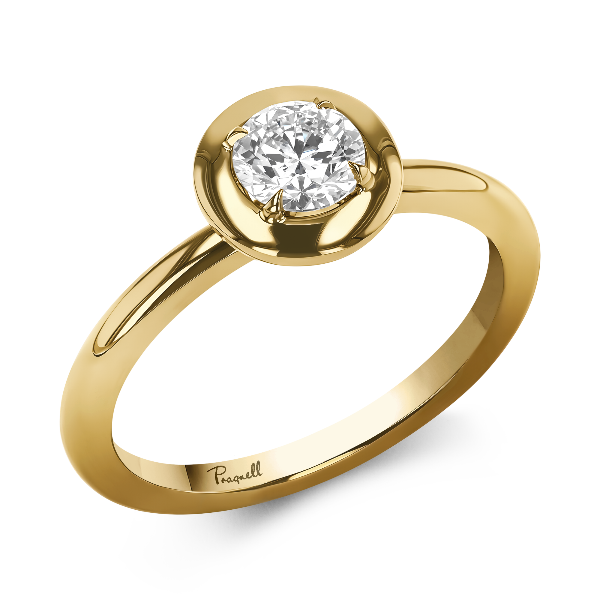 Skimming Stone 0.50ct Diamond Solitaire Ring Brilliant cut, Claw set_1