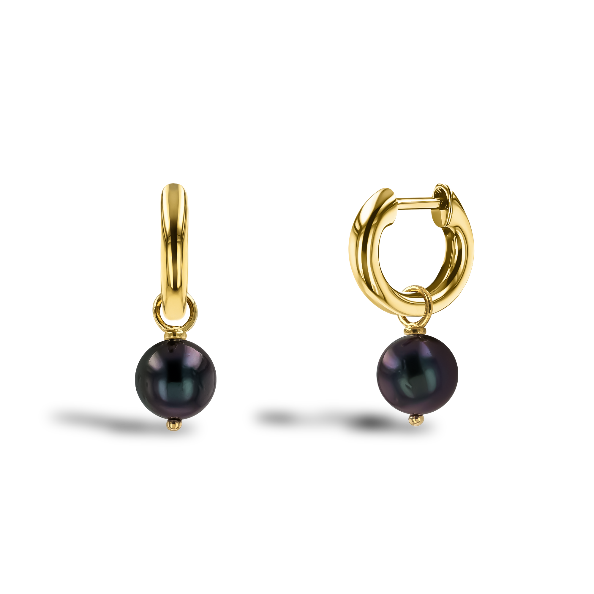 Tahitian Pearl Hoop Earrings _1