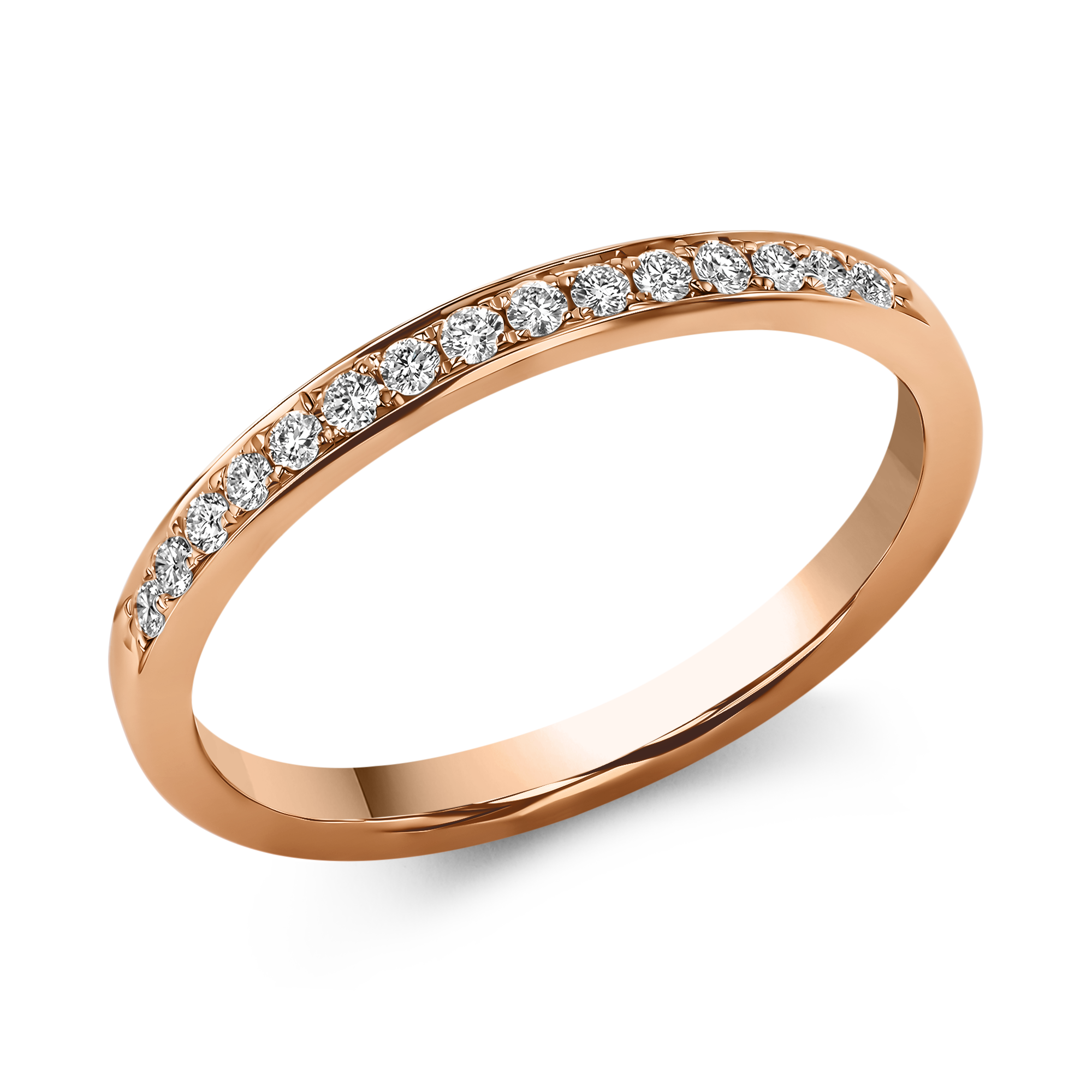 Brilliant Cut Diamond Half Eternity Ring Brilliant Cut, Half Eternity, Thread Set_1