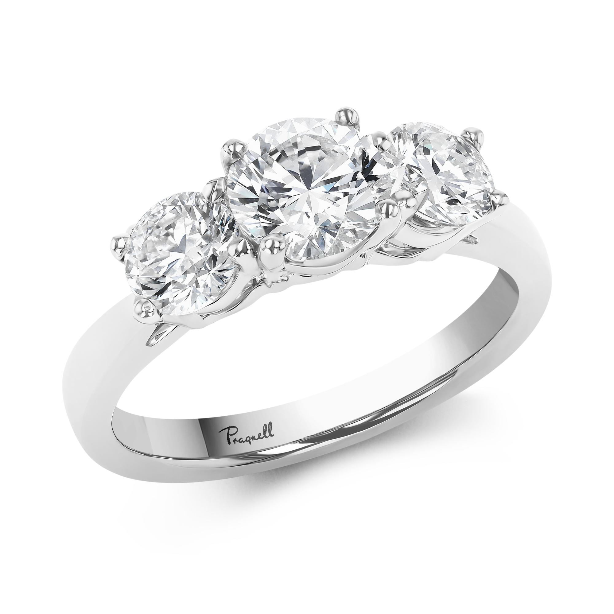 2.00CT Diamond Three-Stone Ring Brilliant Cut, Three-Stone_1