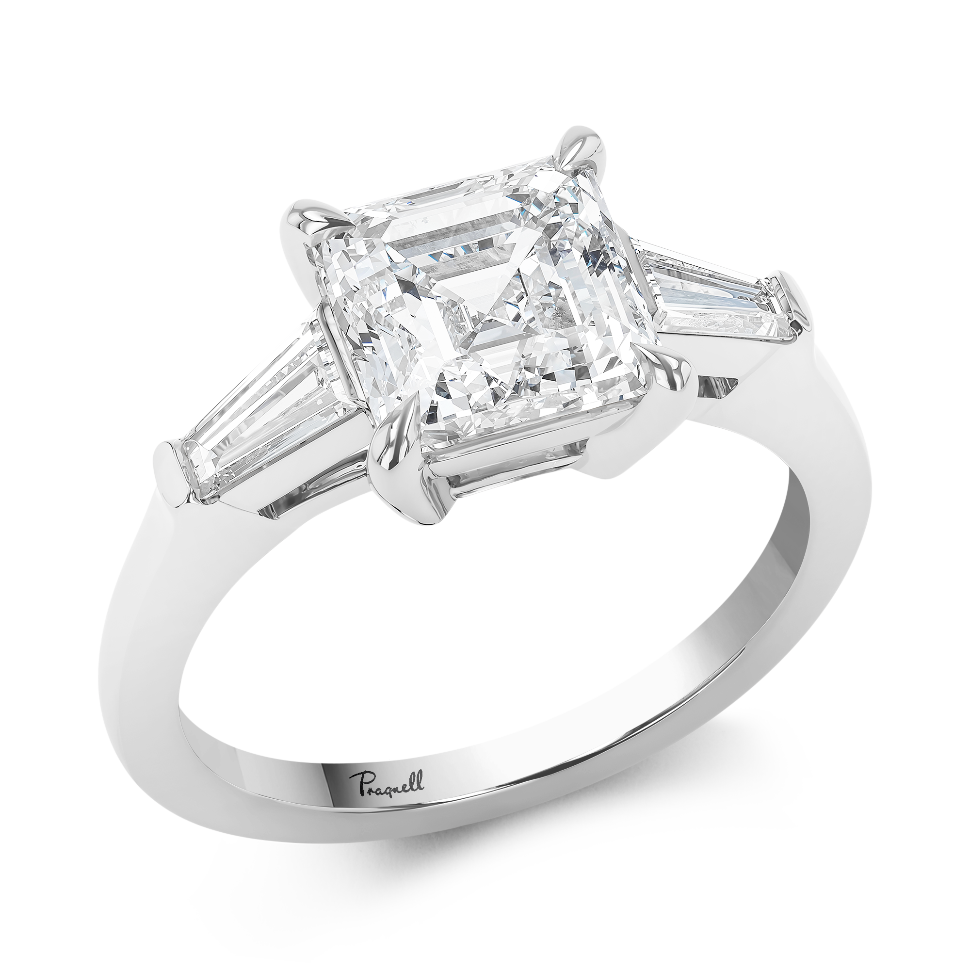 Regency Asscher Cut 2.50ct Diamond Ring Asscher Cut, Claw Set_1