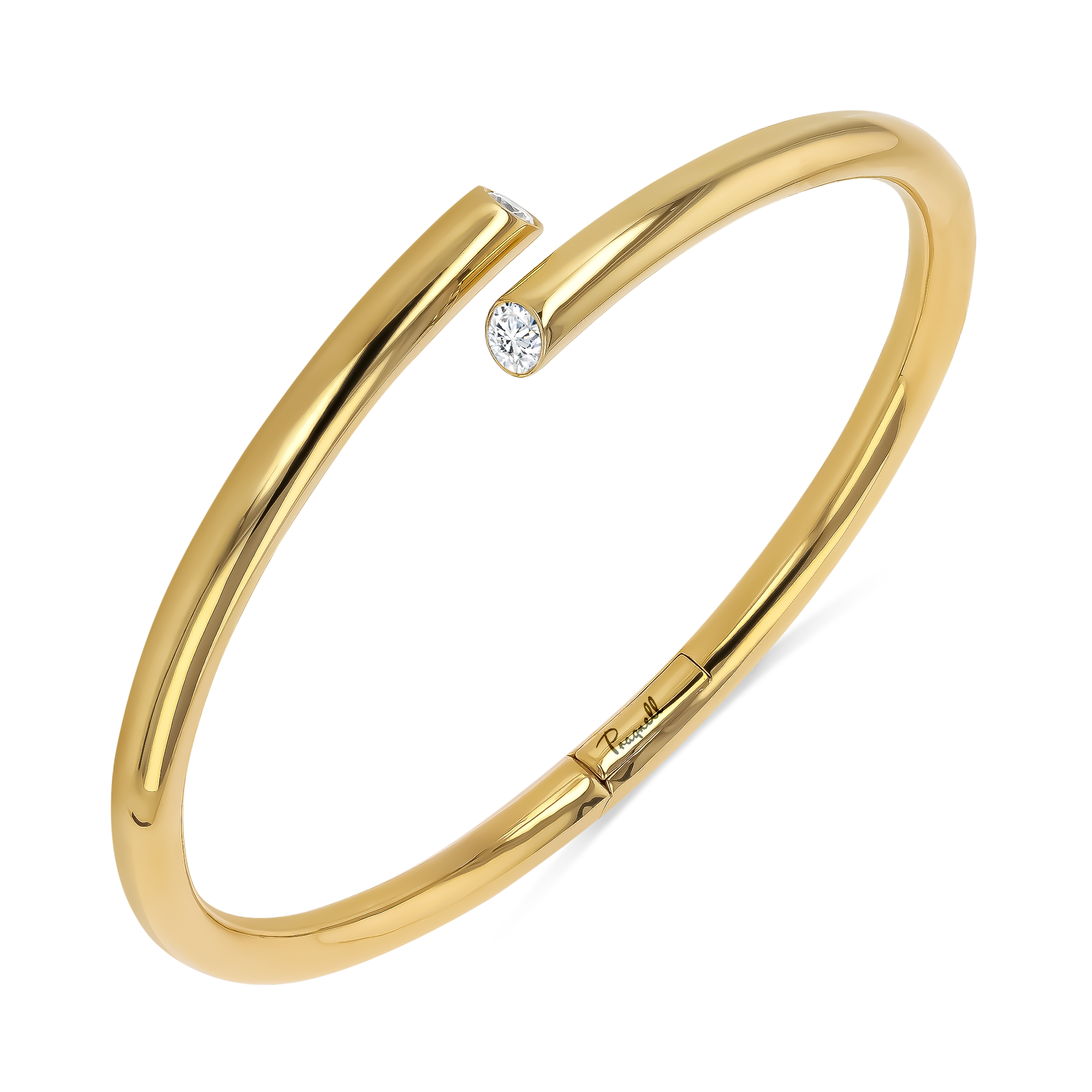 Eclipse 0.33ct Spring Bangle Brilliant Cut, Rubover Set_2