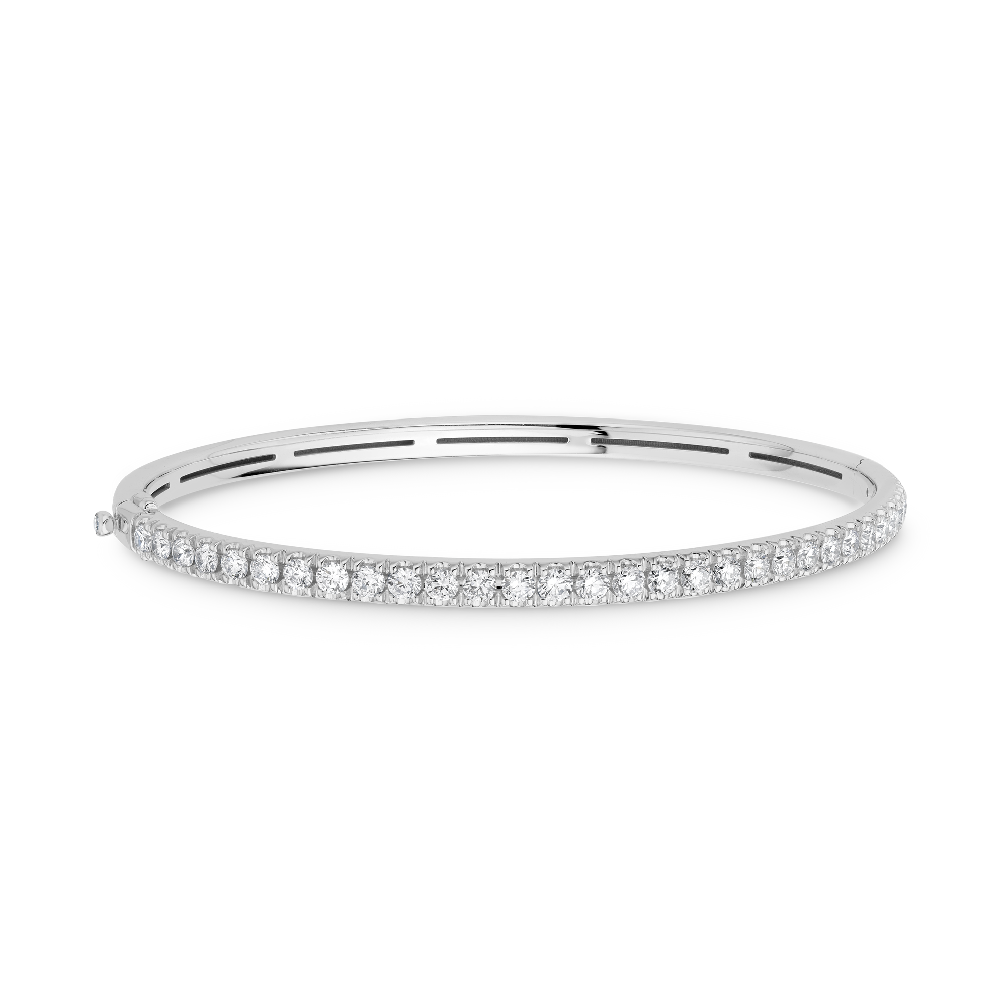 Diamond Half Hoop Bangle Brilliant cut, Claw set_1