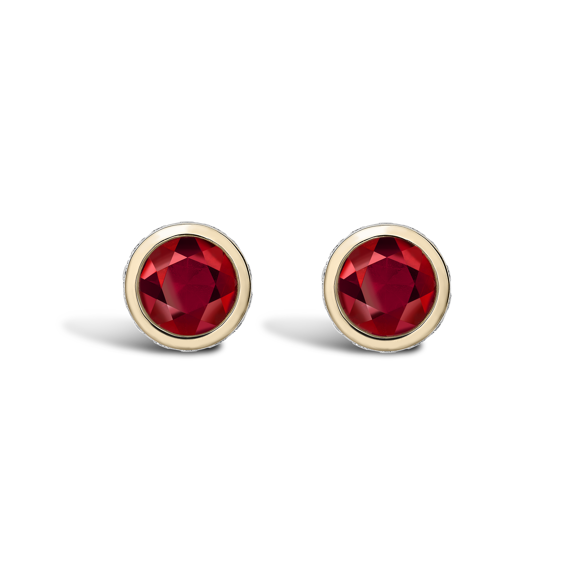 Sundance Ruby Stud Earrings Brilliant Cut, Rubover Set_1