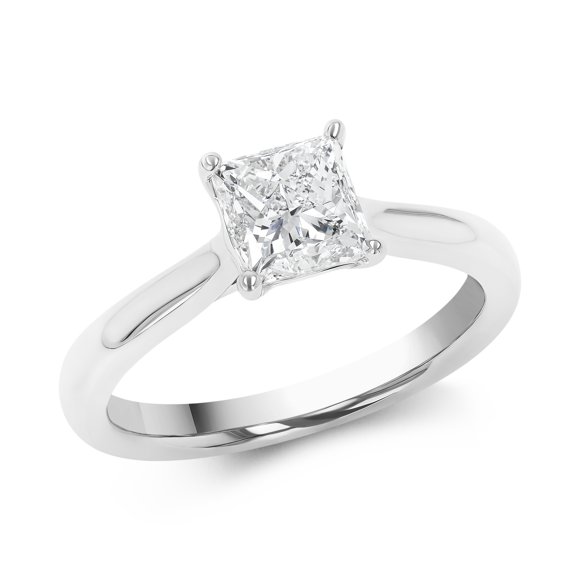 1.20CT Diamond Solitaire Ring Princess, Solitaire_1