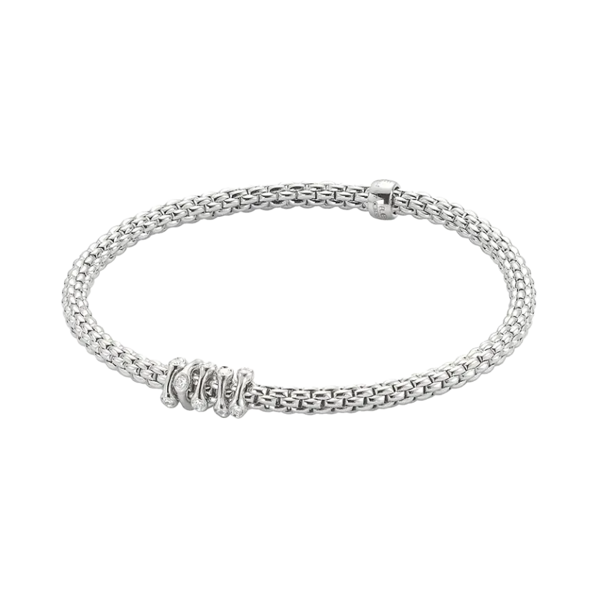 Fope Prima Diamond Bracelet Round Brilliant Cut, Rubover Set_1