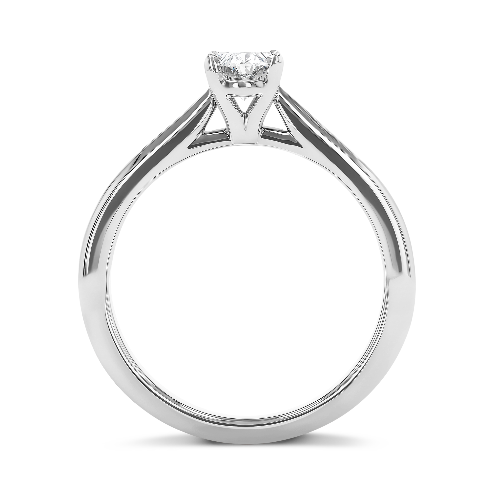 0.60CT Diamond Solitaire Ring Oval Cut, Solitaire_3