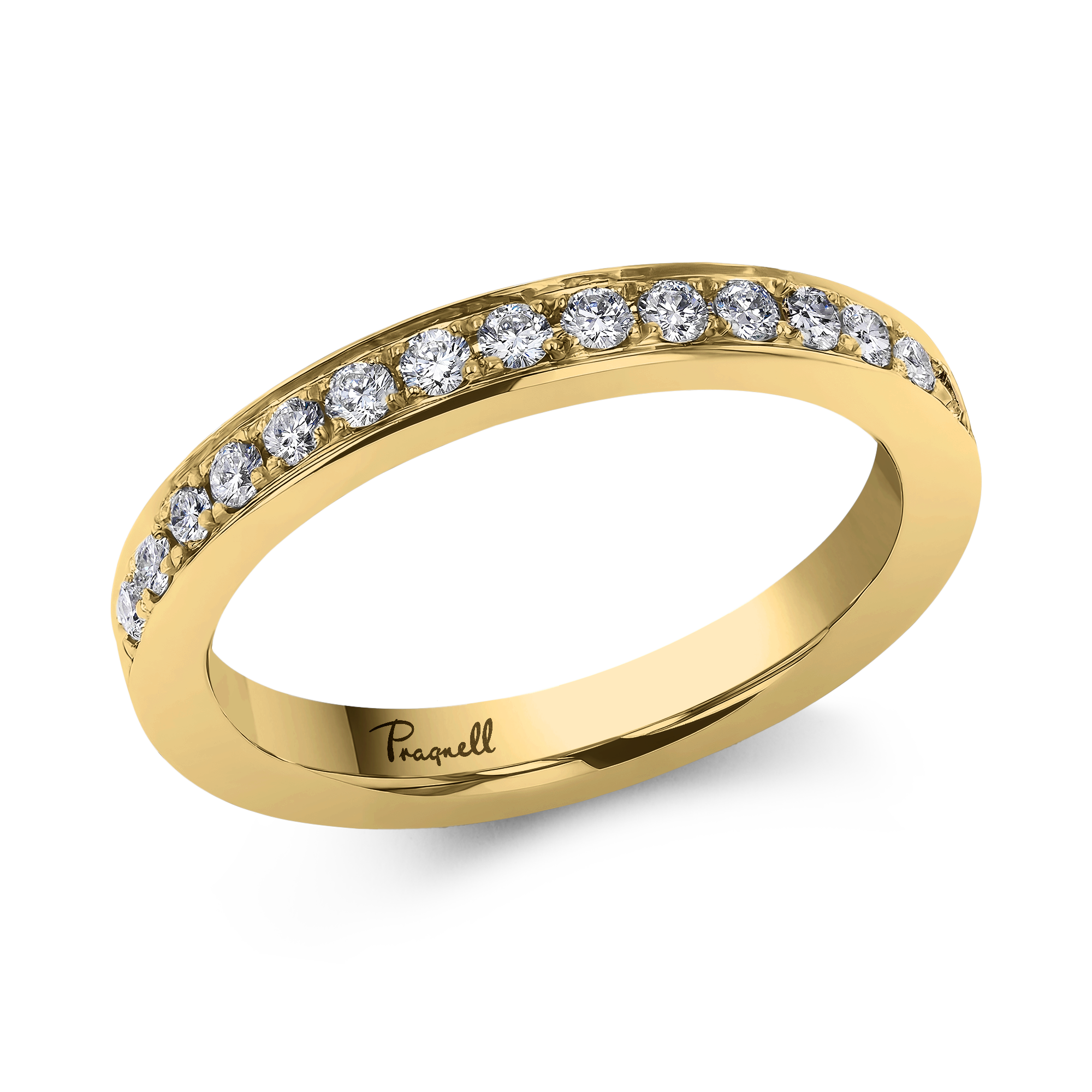 Brilliant Cut Diamond Half Eternity Ring Brilliant Cut, Half Eternity, Thread Set_1