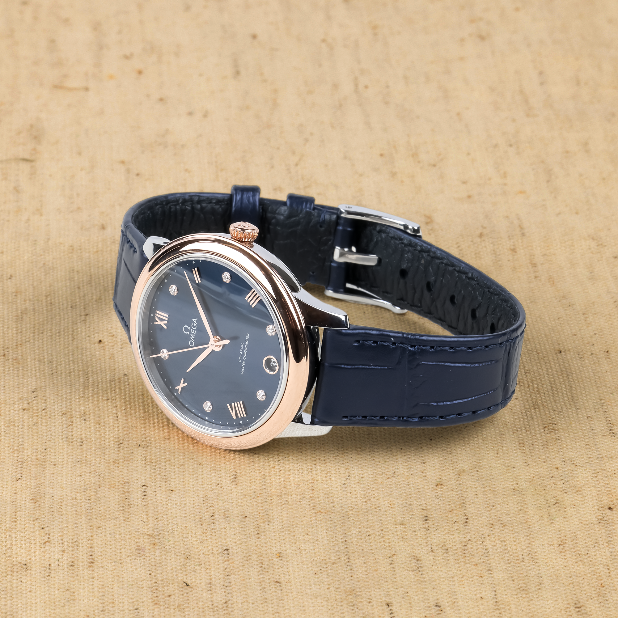 OMEGA De Ville Prestige 34mm, Blue Dial, Roman Numerals_2