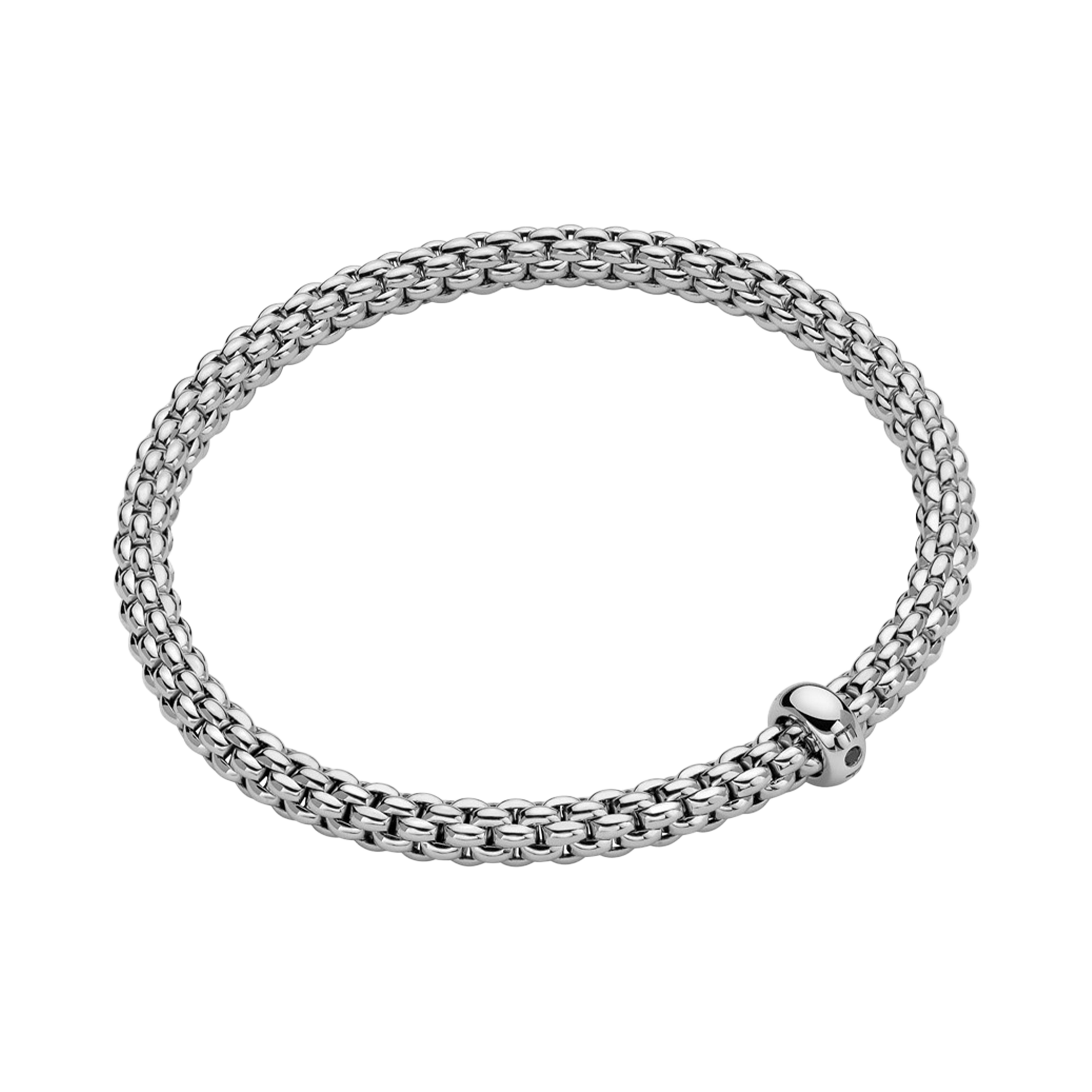 Fope Solo Flex'it 0.01ct Diamond Bracelet Brilliant Cut, Rubover Set_1