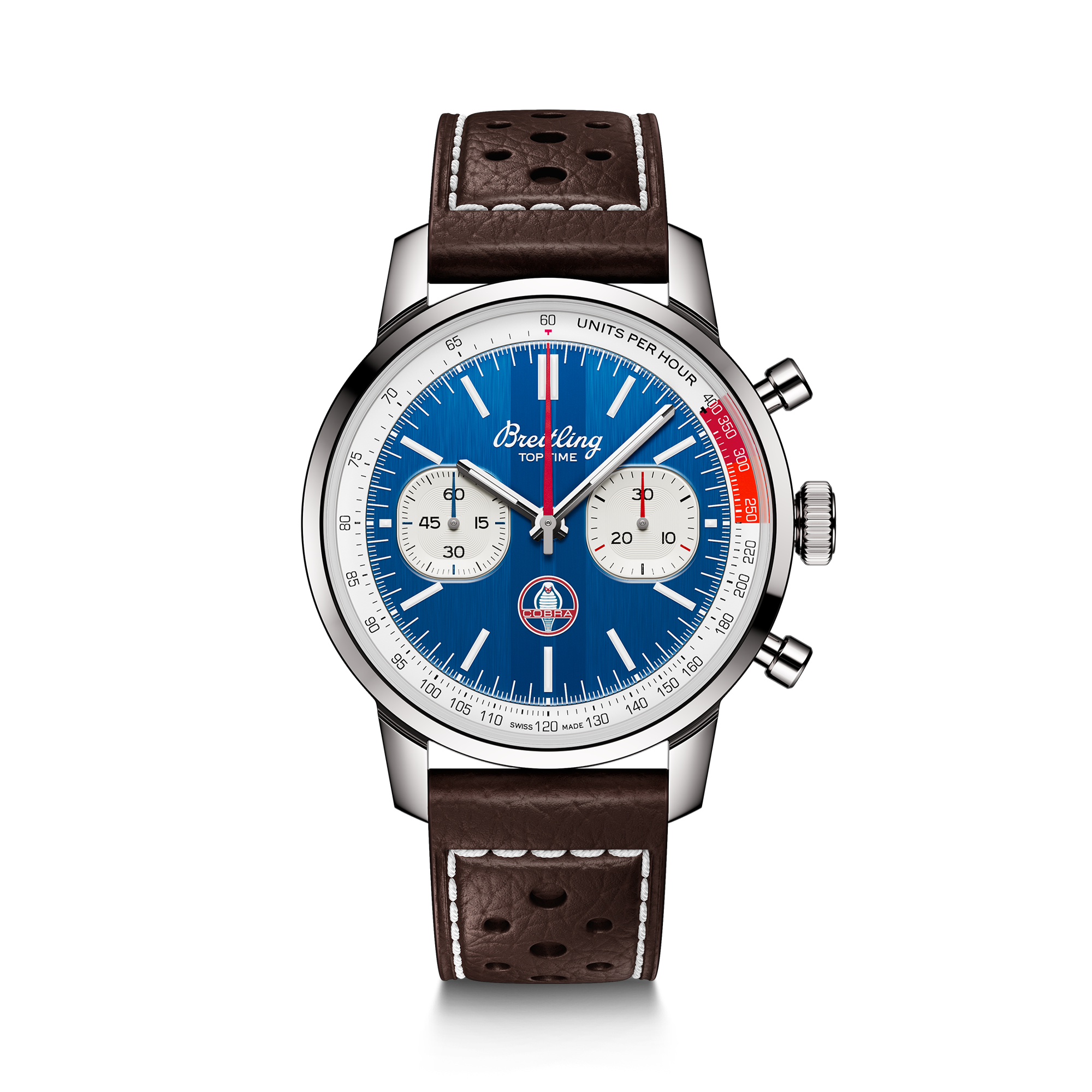 Breitling Top Time B01 Shelby Cobra 41mm, Blue Dial, Baton Numerals_1