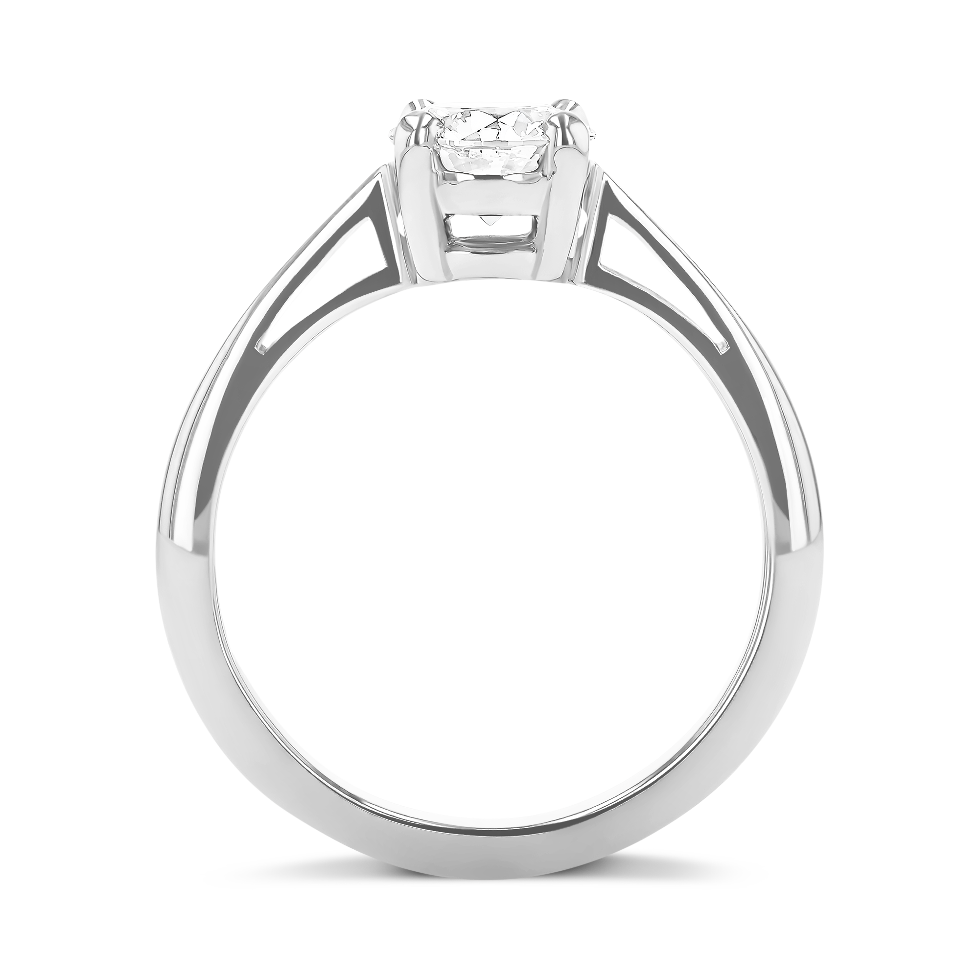 Brilliant Cut 0.86ct Diamond Ring in Platinum Brilliant cut, Claw set_3