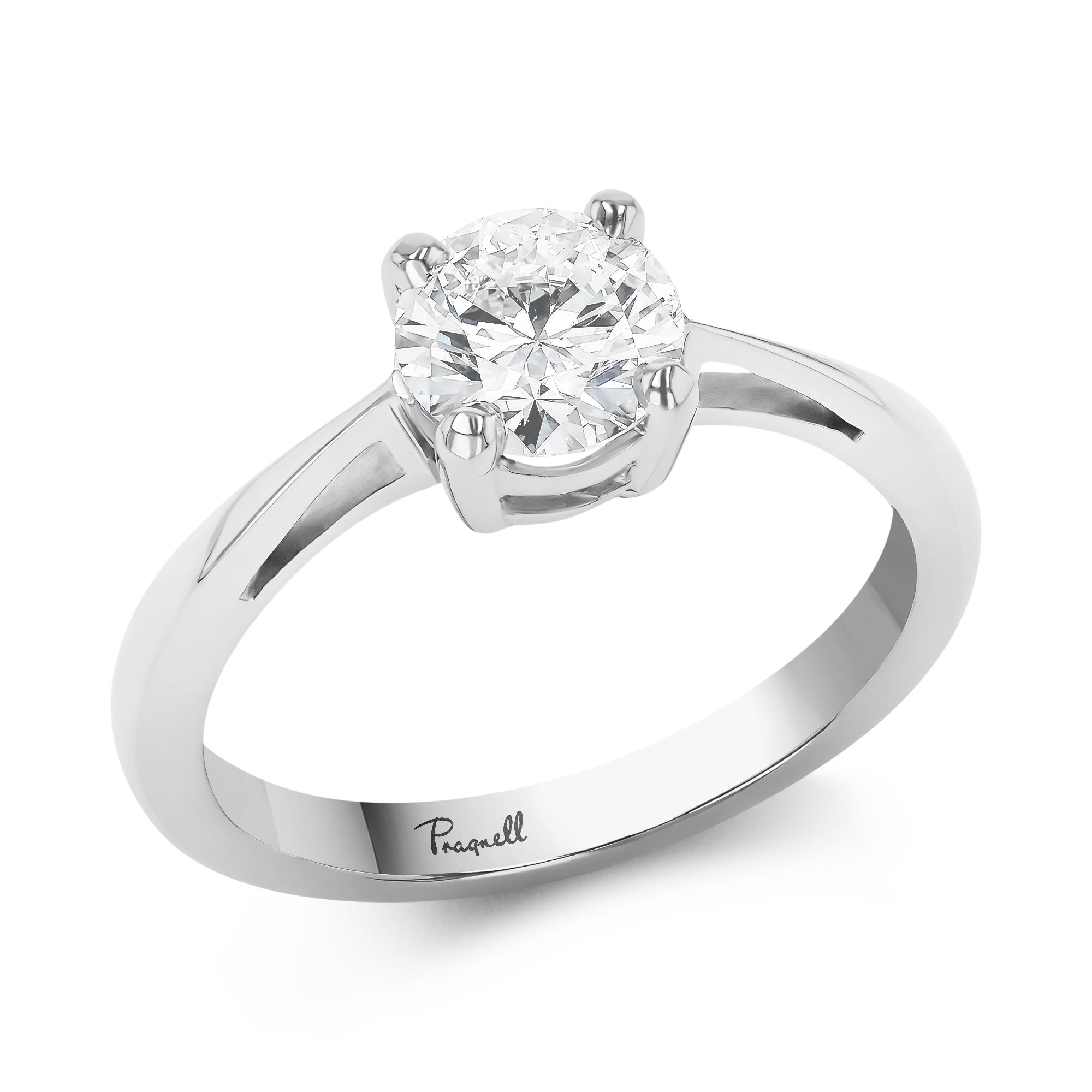 Brilliant Cut 0.86ct Diamond Ring in Platinum Brilliant cut, Claw set_1