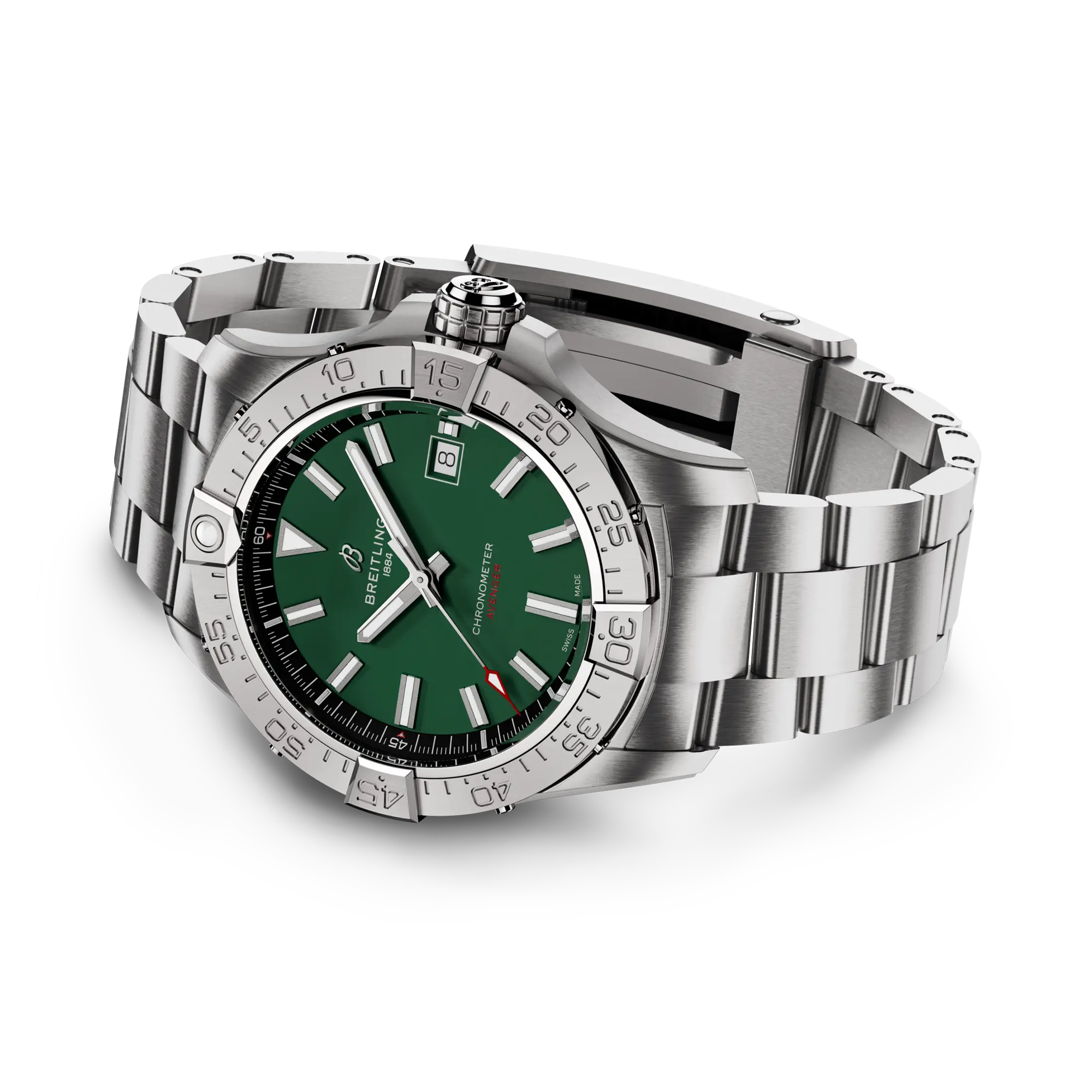 Breitling Avenger Automatic 42 42mm, Green Dial, Baton Numeral_3