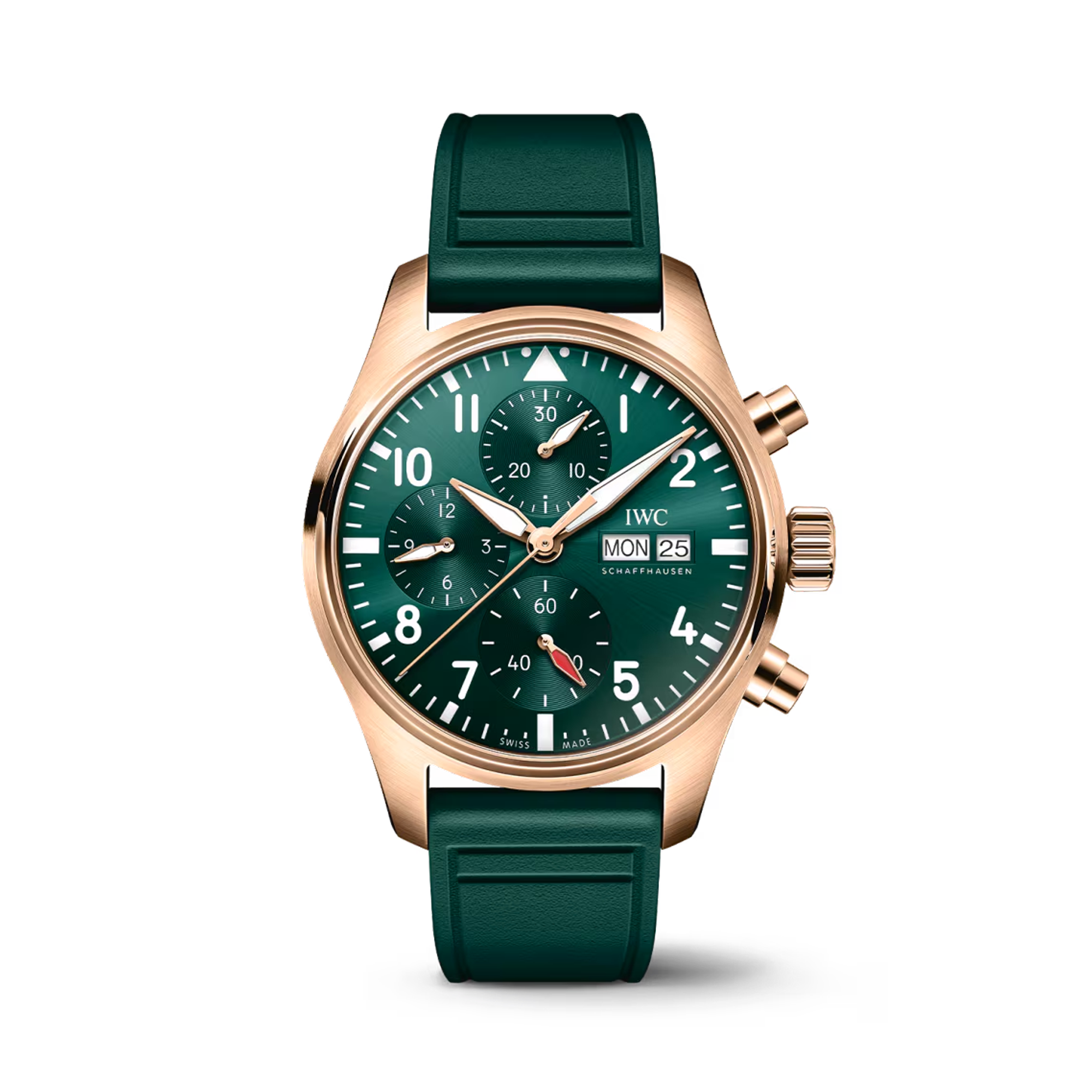 IWC Pilot's Chronograph 41 41mm, Green Dial, Arabic Numerals_1