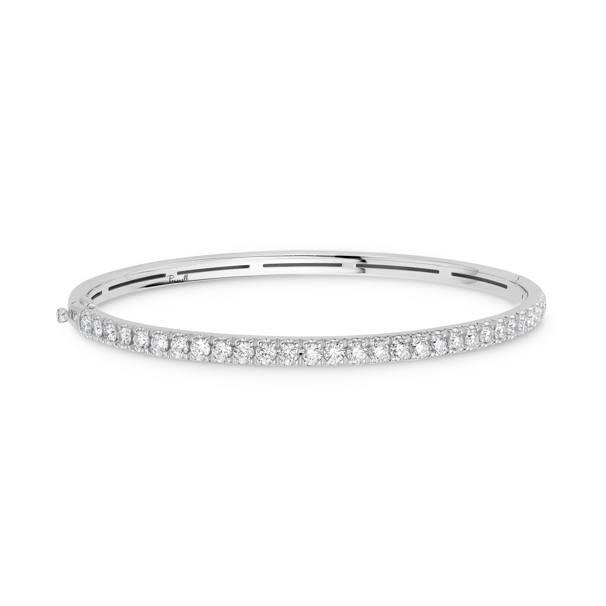 Diamond Half Hoop Bangle Brilliant cut, Claw set_1