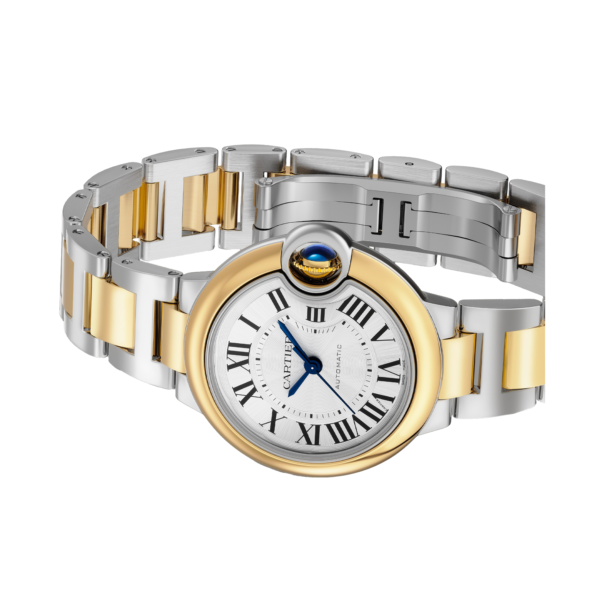 Cartier Ballon Bleu de Cartier 33mm, Silver Dial, Roman Numerals_2