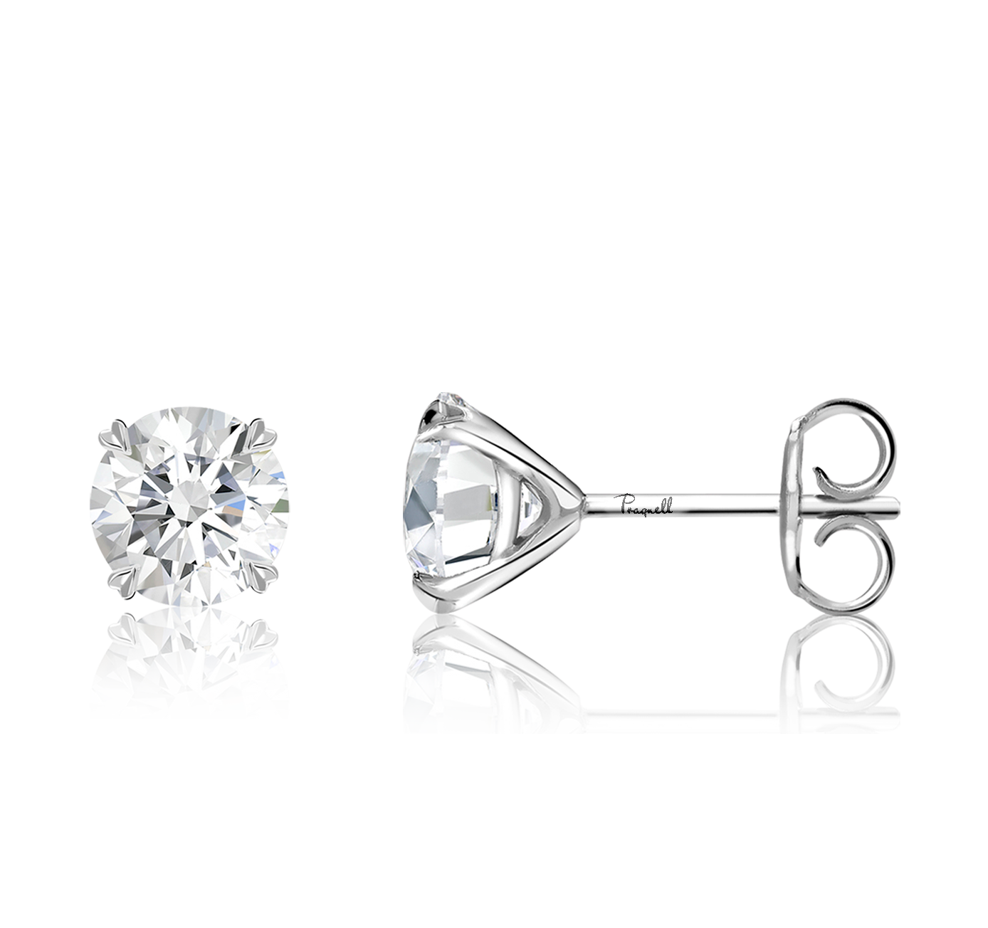 Windsor 1.00ct Diamond Stud Earrings Brilliant cut, Claw set_2