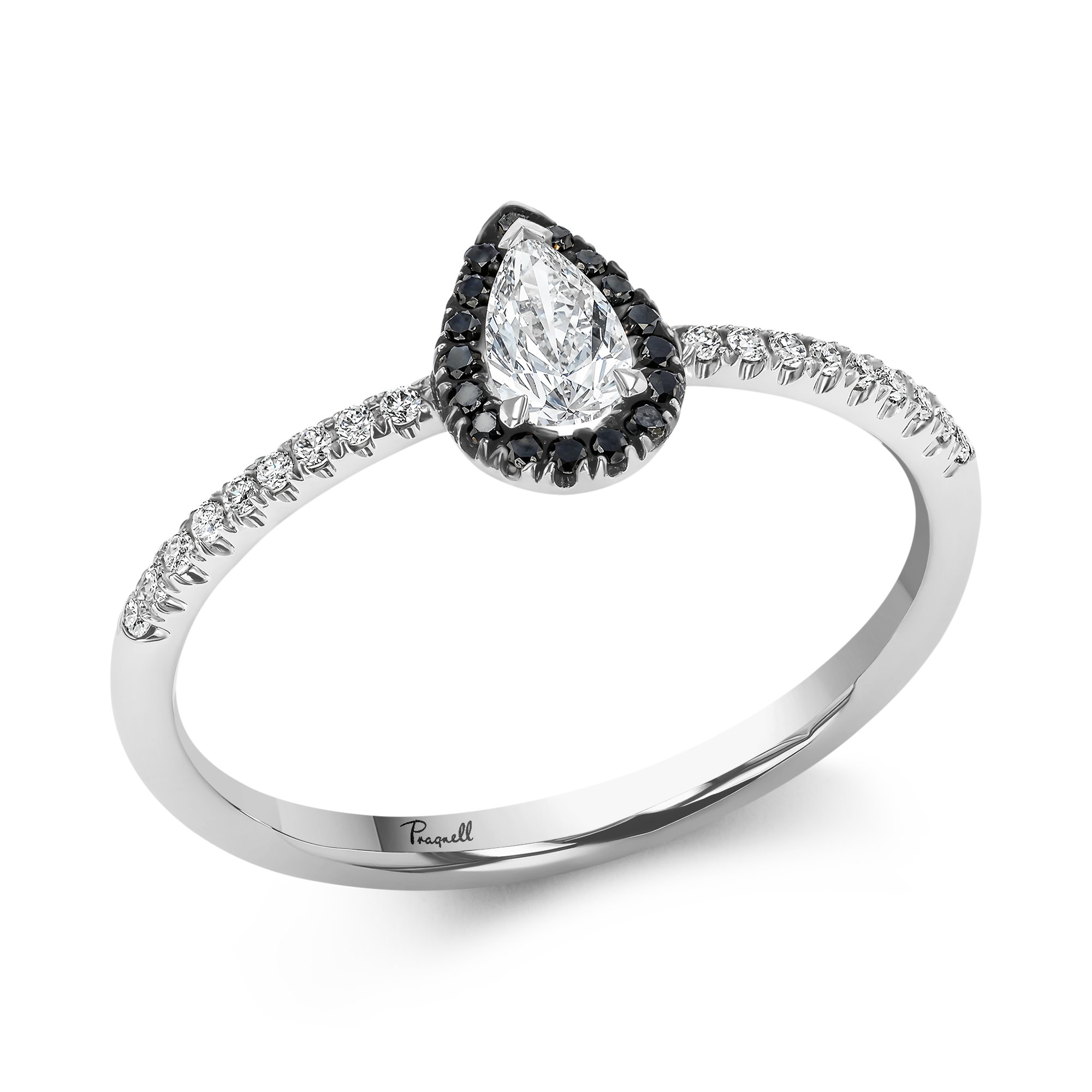 Skinny B Pear Shaped Diamond Ring Pear Shaped, Claw Set_1