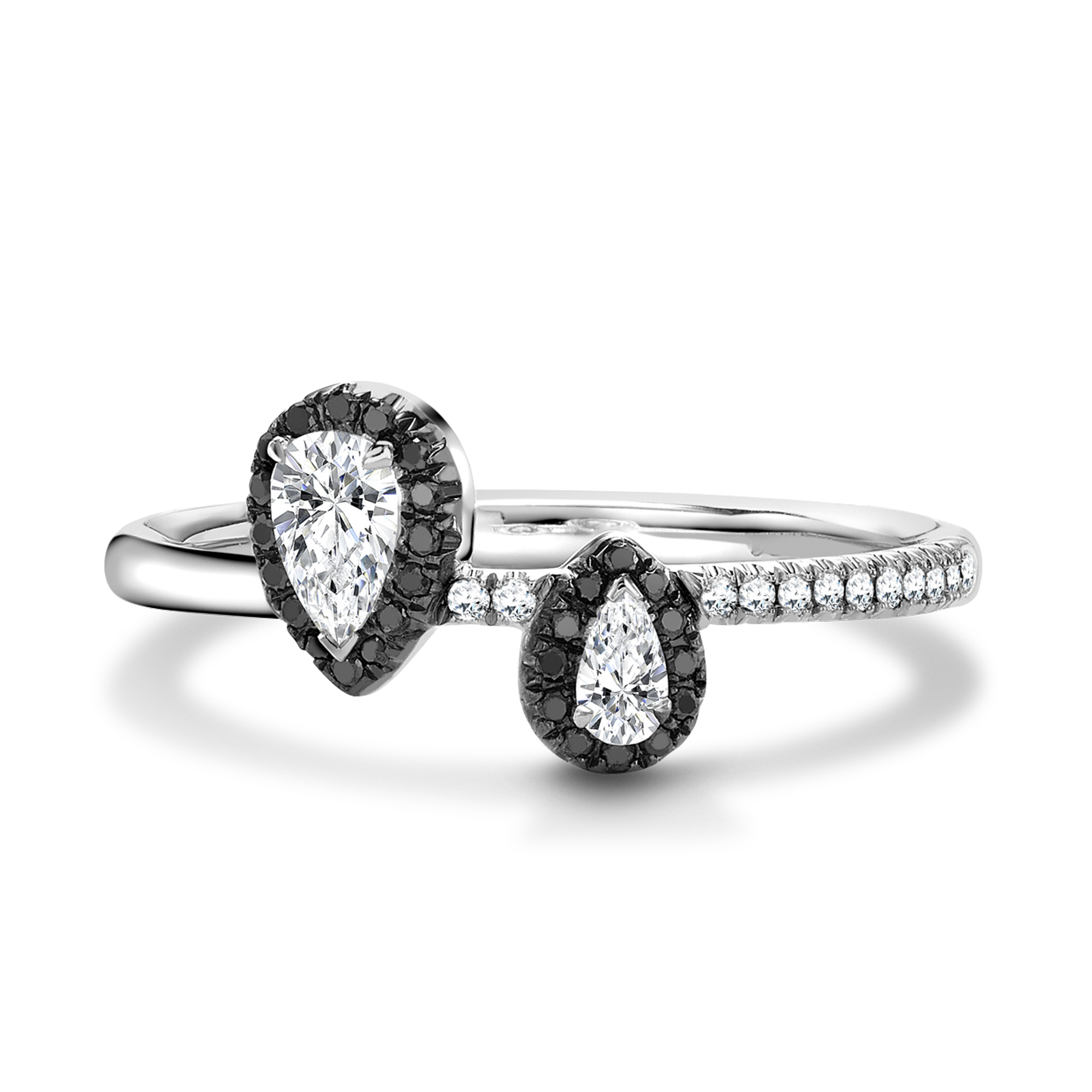 Skinny B Pear Shaped Diamond Ring Pear Shaped, Claw Set_2