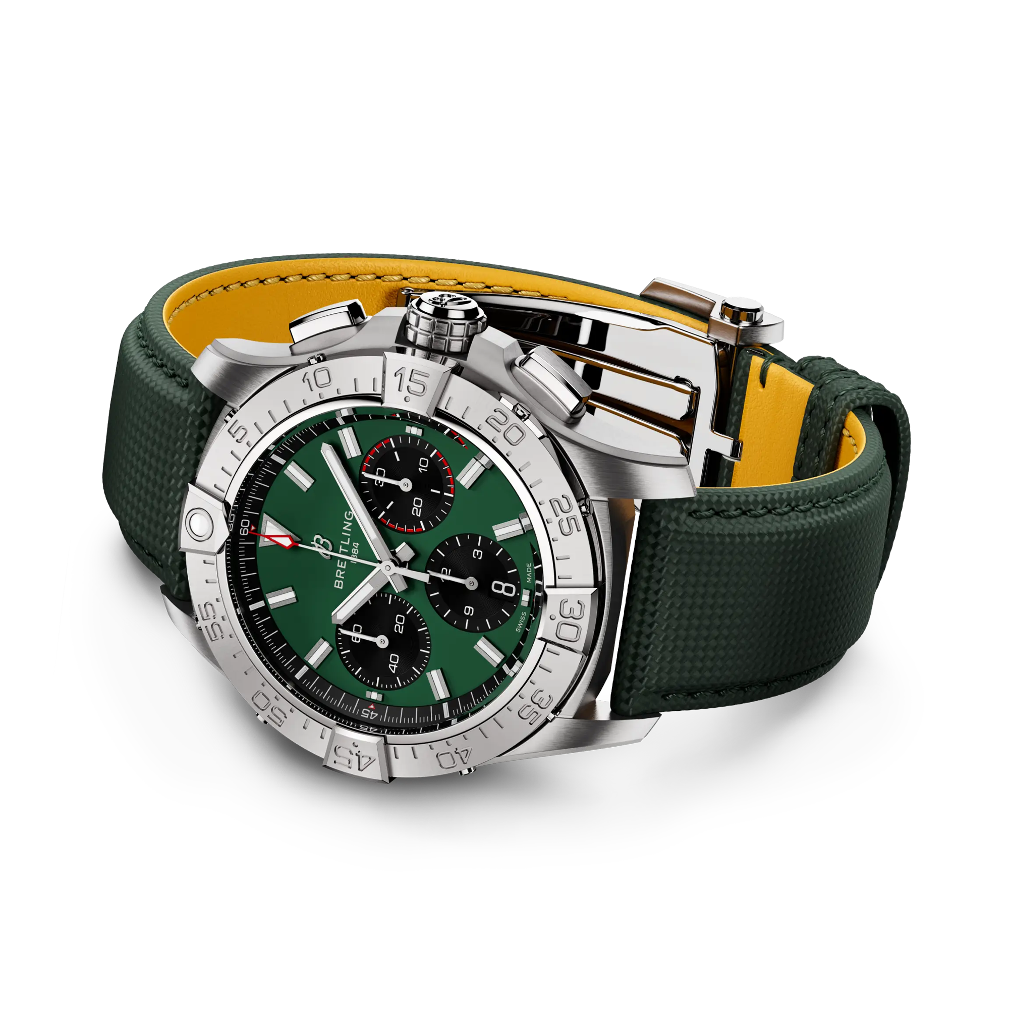 Breitling Avenger Chronograph 42 42mm, Green Dial, Baton Numeral_3