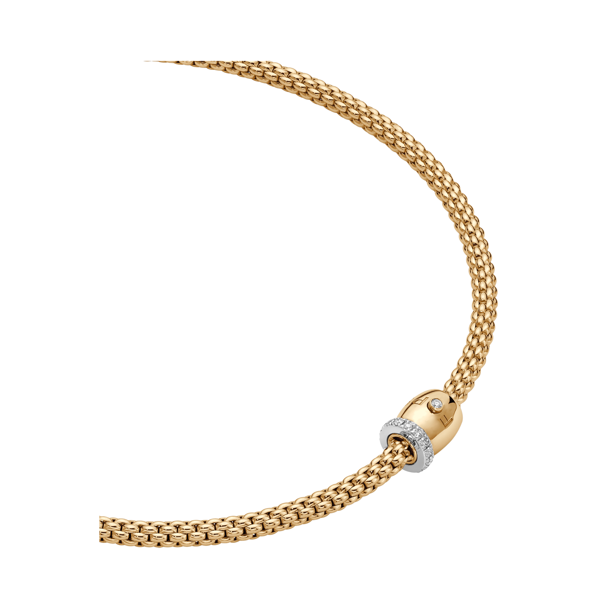 Fope Flex-it Diamond Necklace Round Brilliant Cut, Pave Set_2