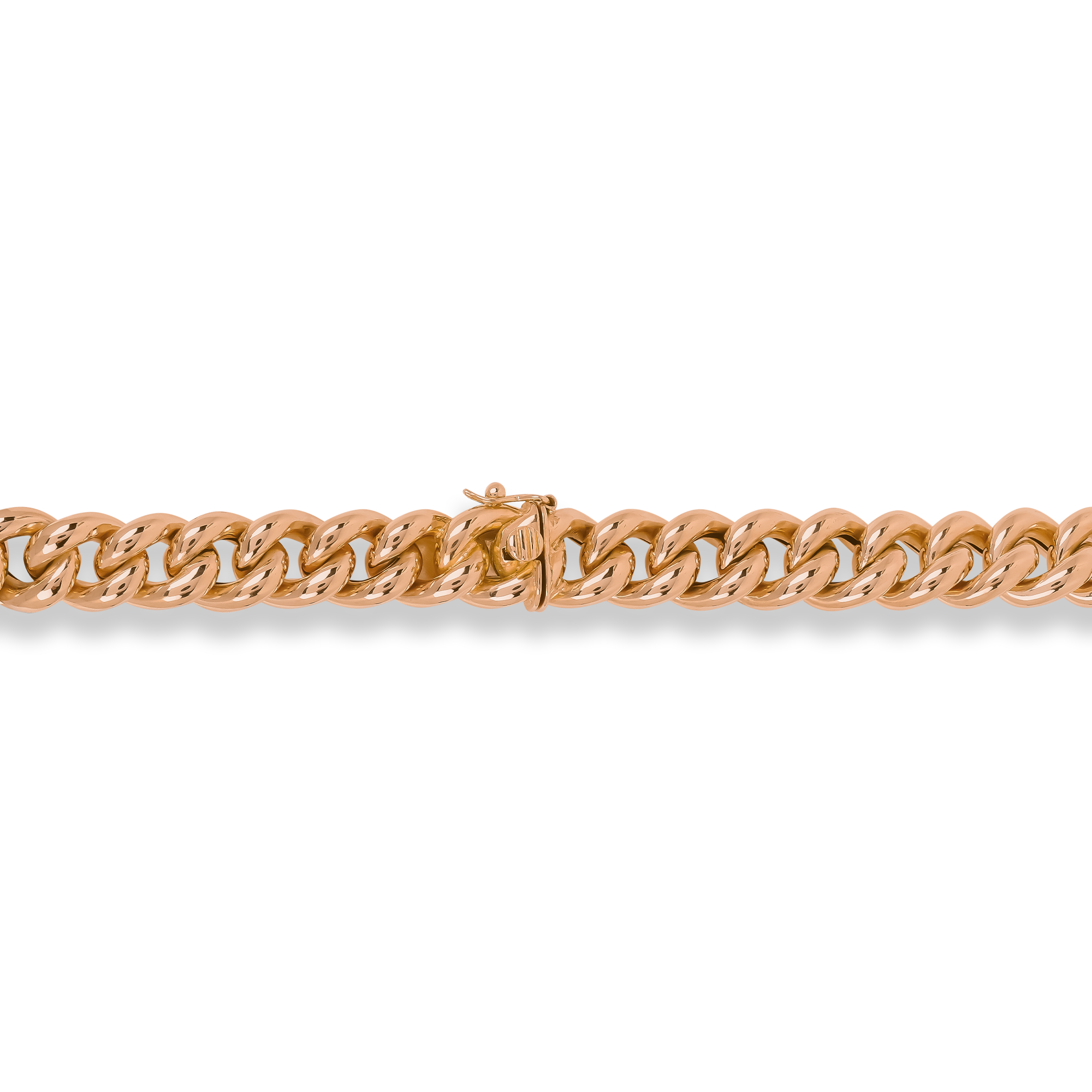 Contemporary Gold Curb Chain Bracelet _3