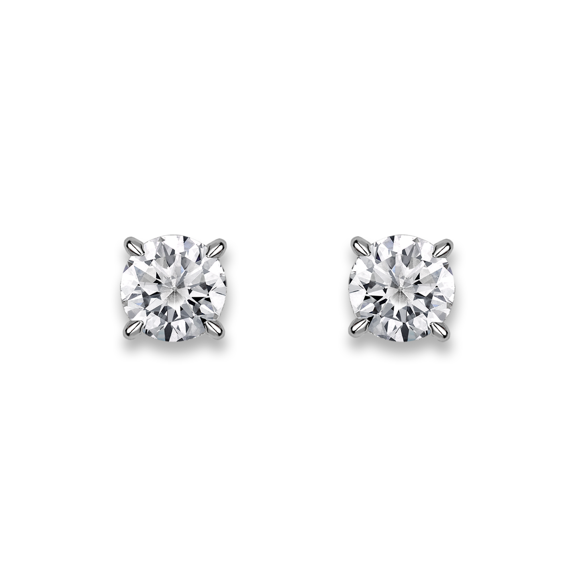 Diamond Stud Earrings Brilliant cut, Claw set_1