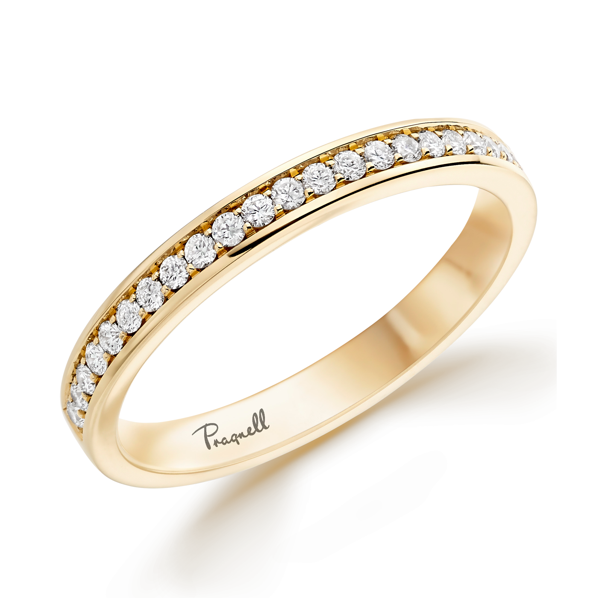 Brilliant Cut Diamond Half Eternity Ring Brilliant Cut, Half Eternity, Thread Set_1