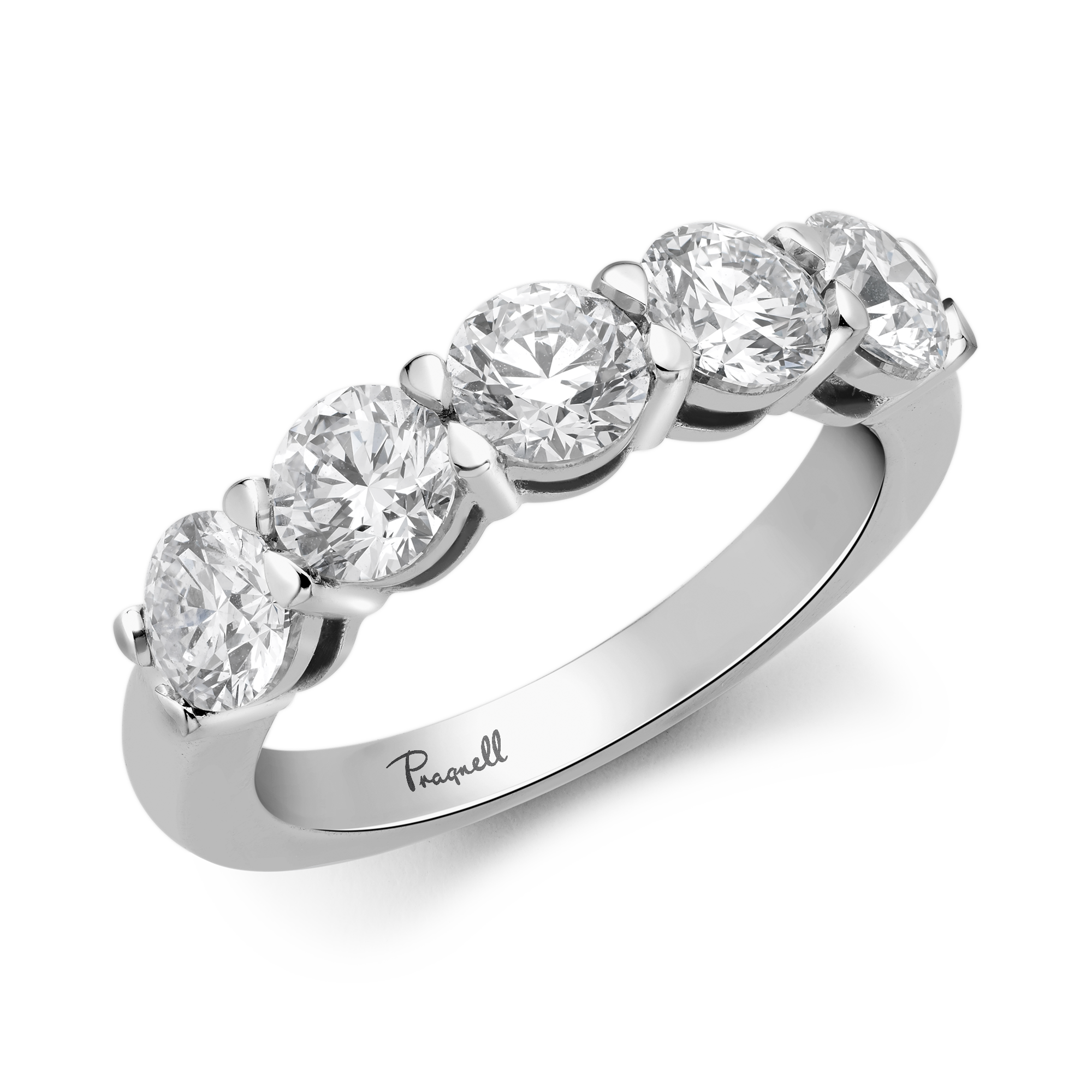 Five Stone Diamond Ring Brilliant cut, Claw set_1