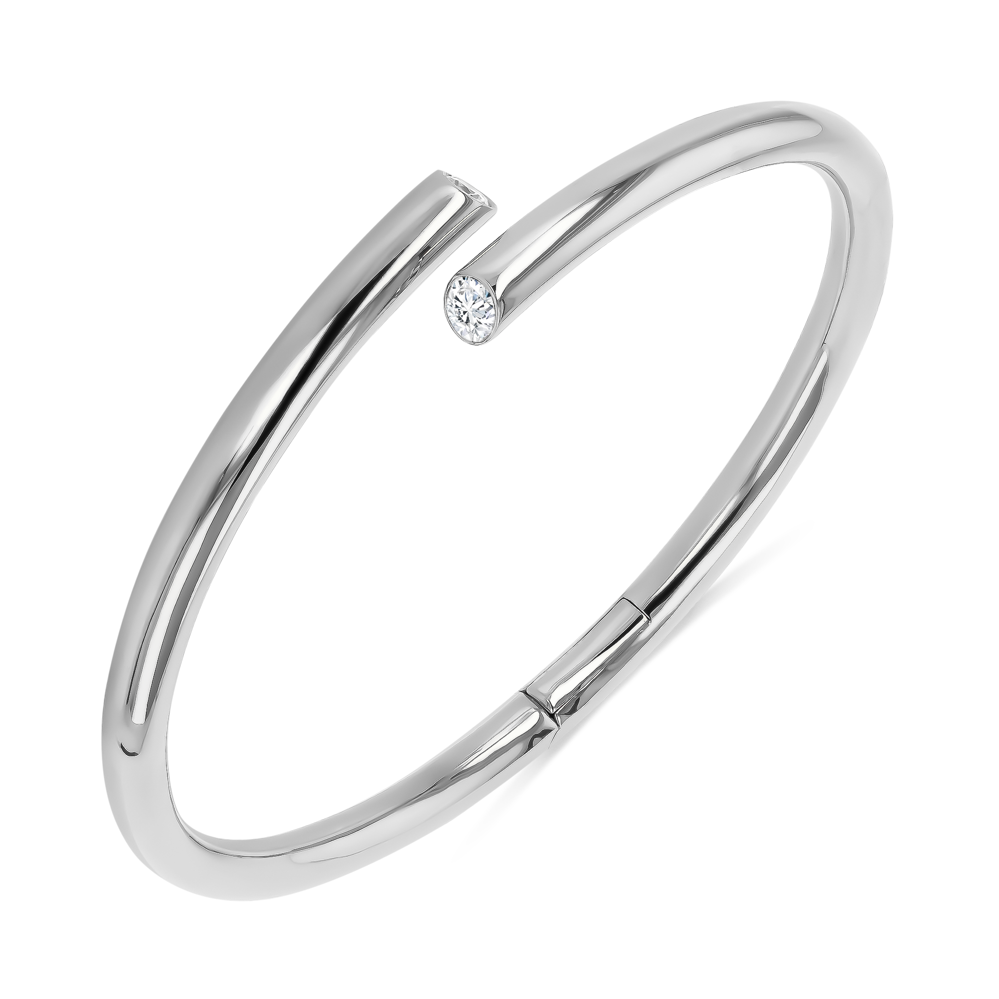 Eclipse 0.34ct Spring Bangle Brilliant Cut, Rubover Set_2