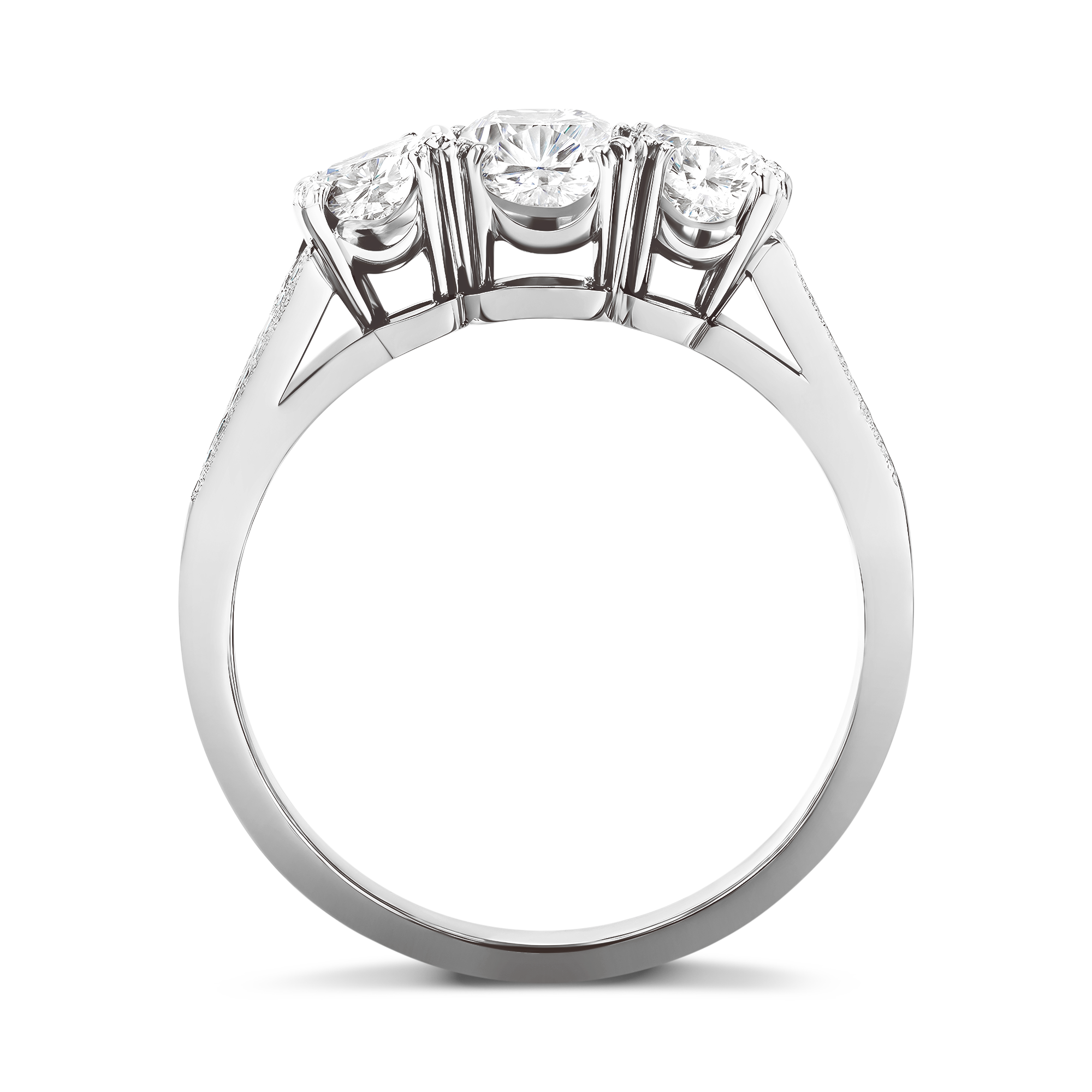 Duchess 1.60ct Diamond Three Stone Ring Brilliant cut, Claw set_3